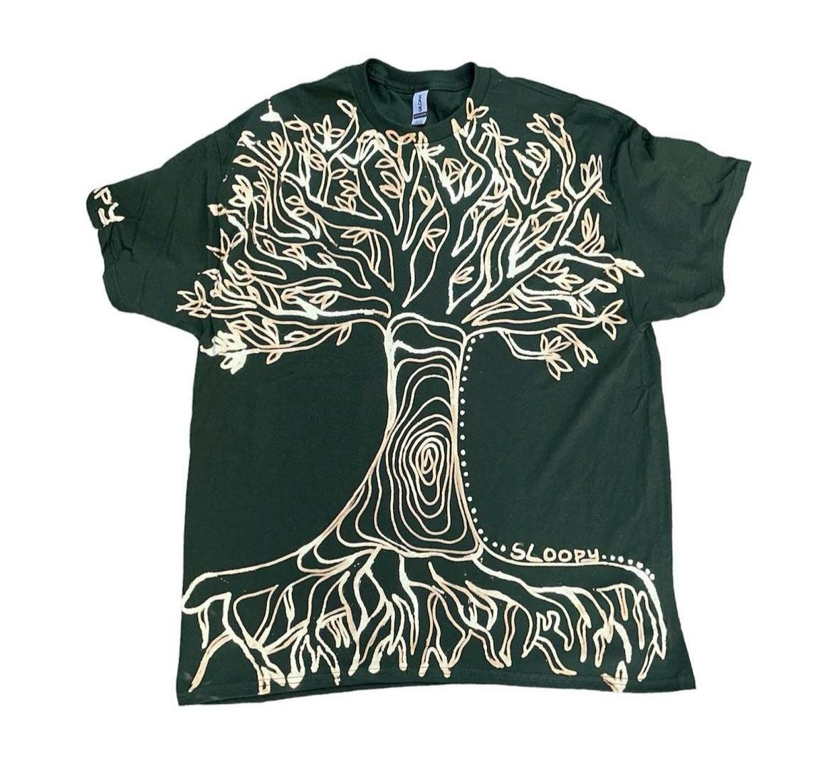 Tree of life and psychedelic sunset tee