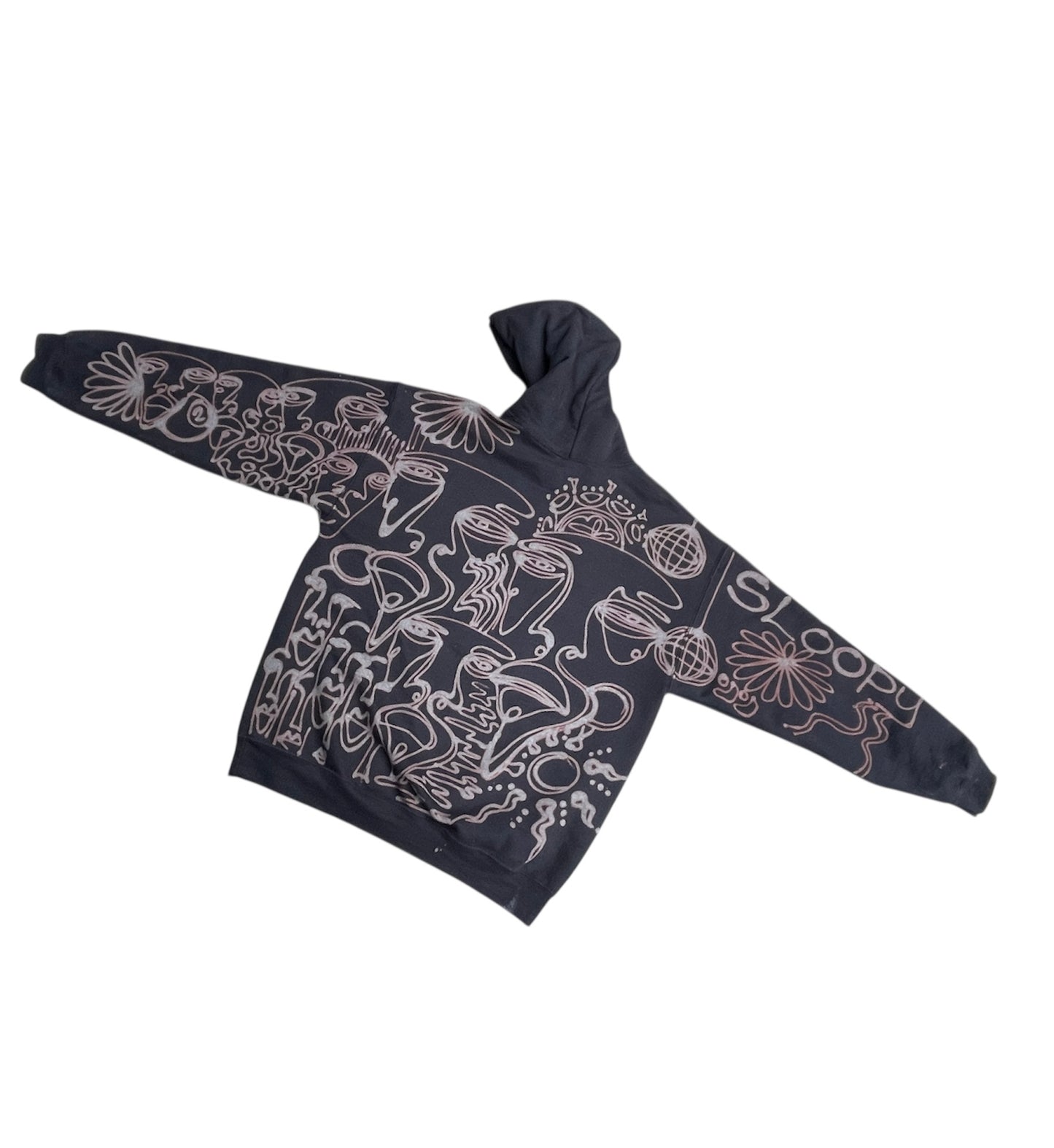 .Disco sun faces hoodie