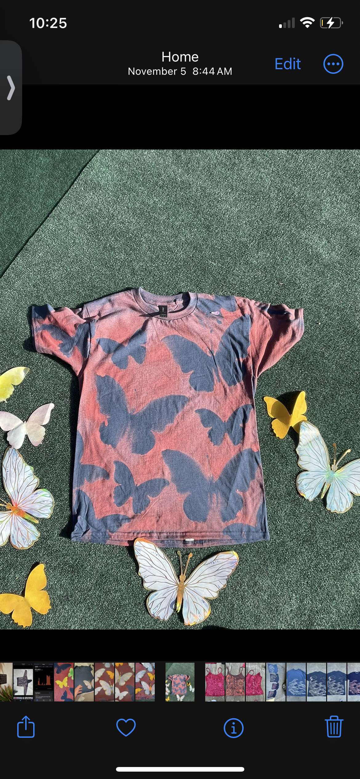 .Butterfly misted tee