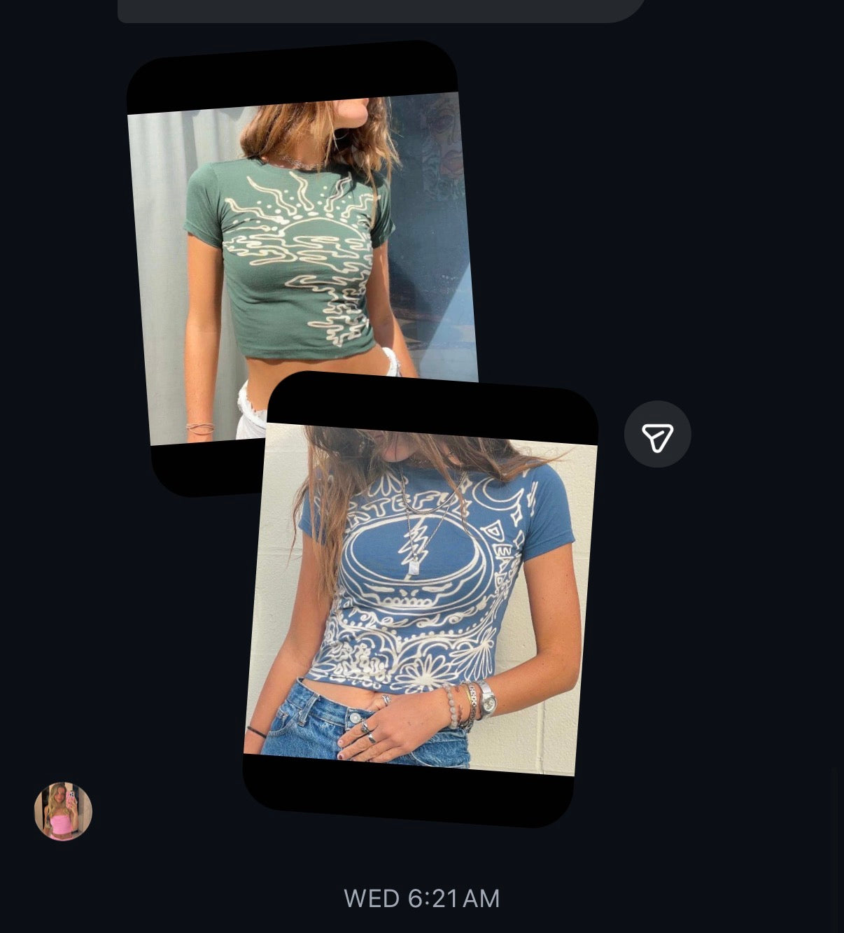Extra charge for 2 baby tees