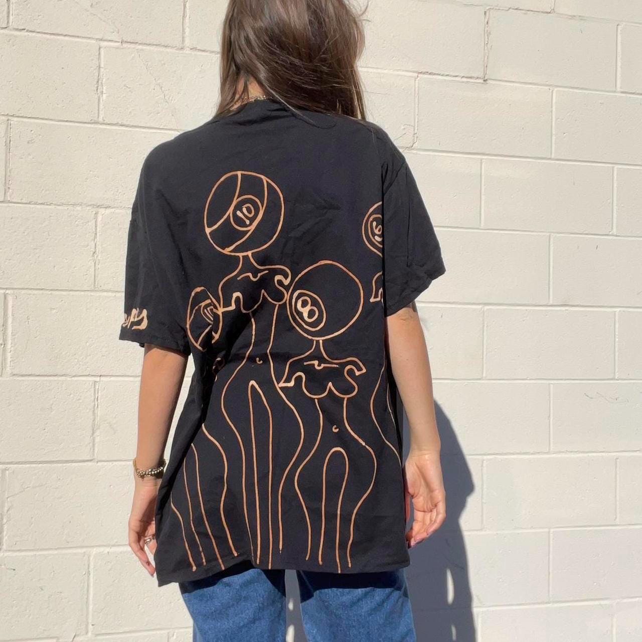 Custom 8 ball heads graphic tee