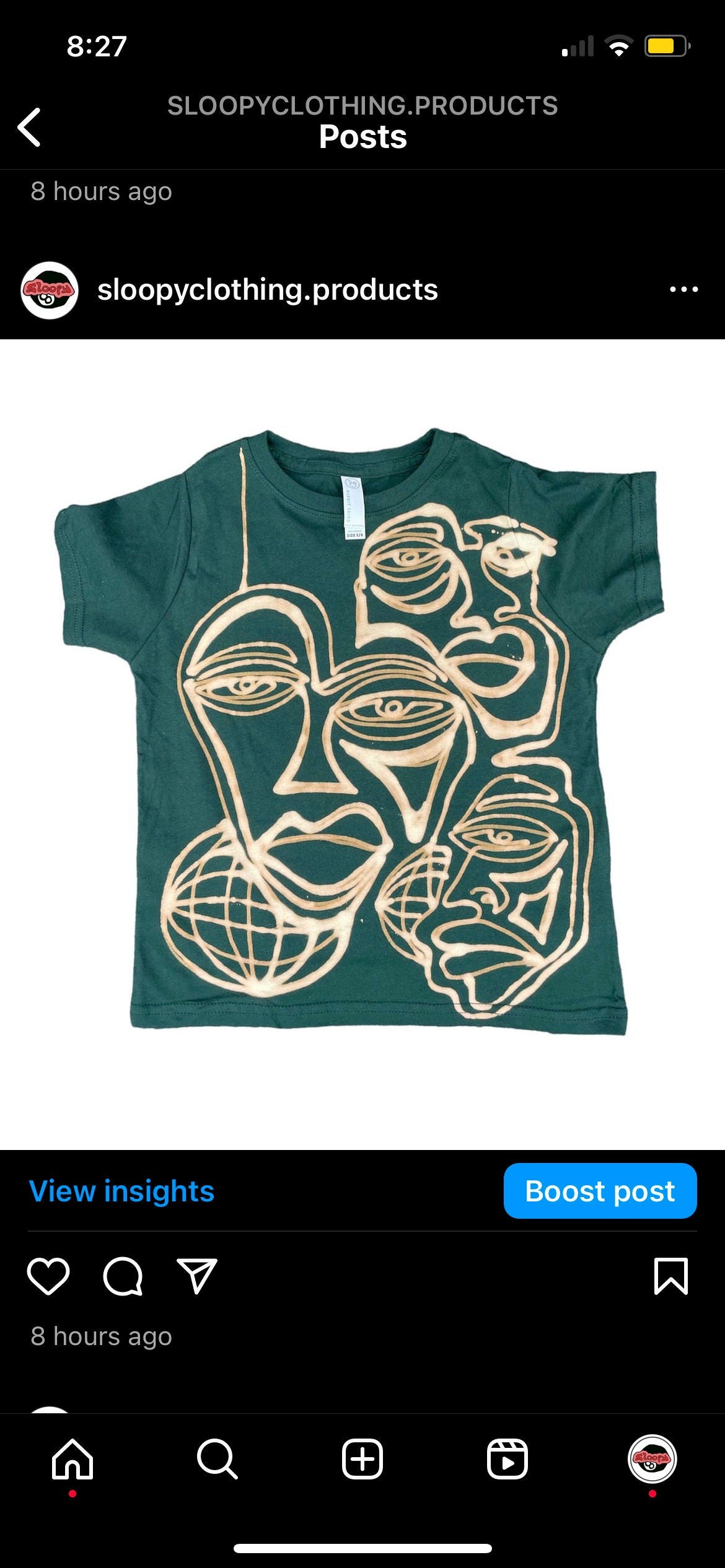Faces and disco ball handmade baby tees