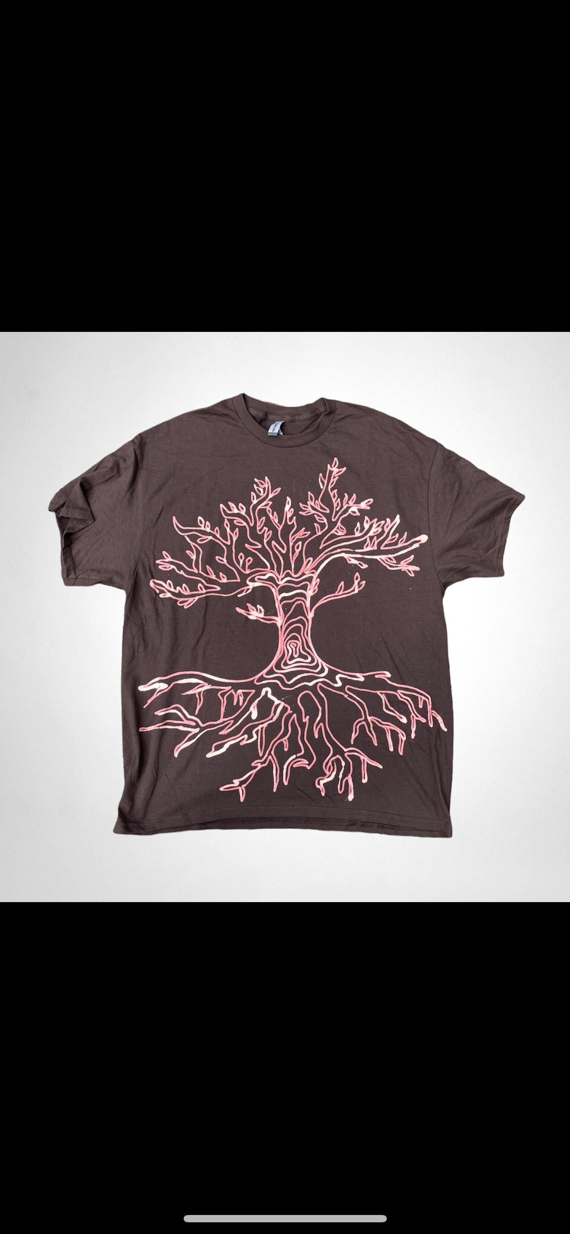 Tree of life and psychedelic sunset tee