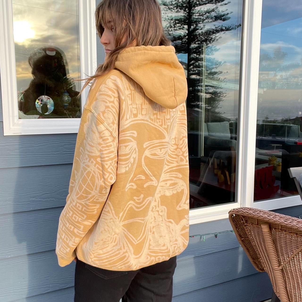 Golden disco faces hoodie
