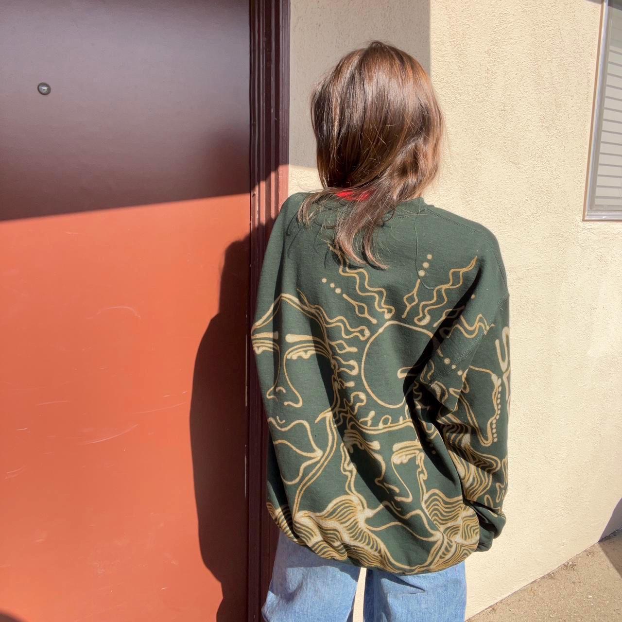 Abstract cheetah faces sweatshirt