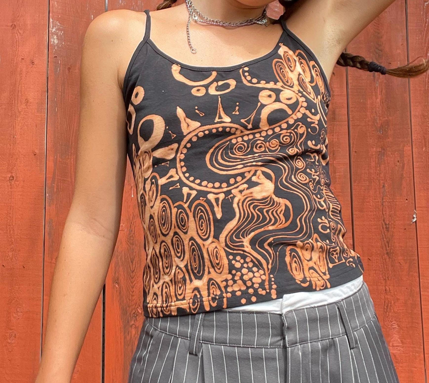Celestial space funky tribal festival tank
