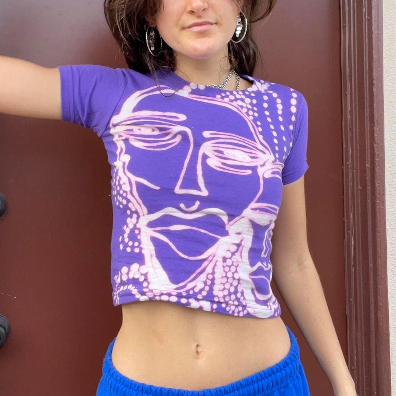 Funky faces baby tee