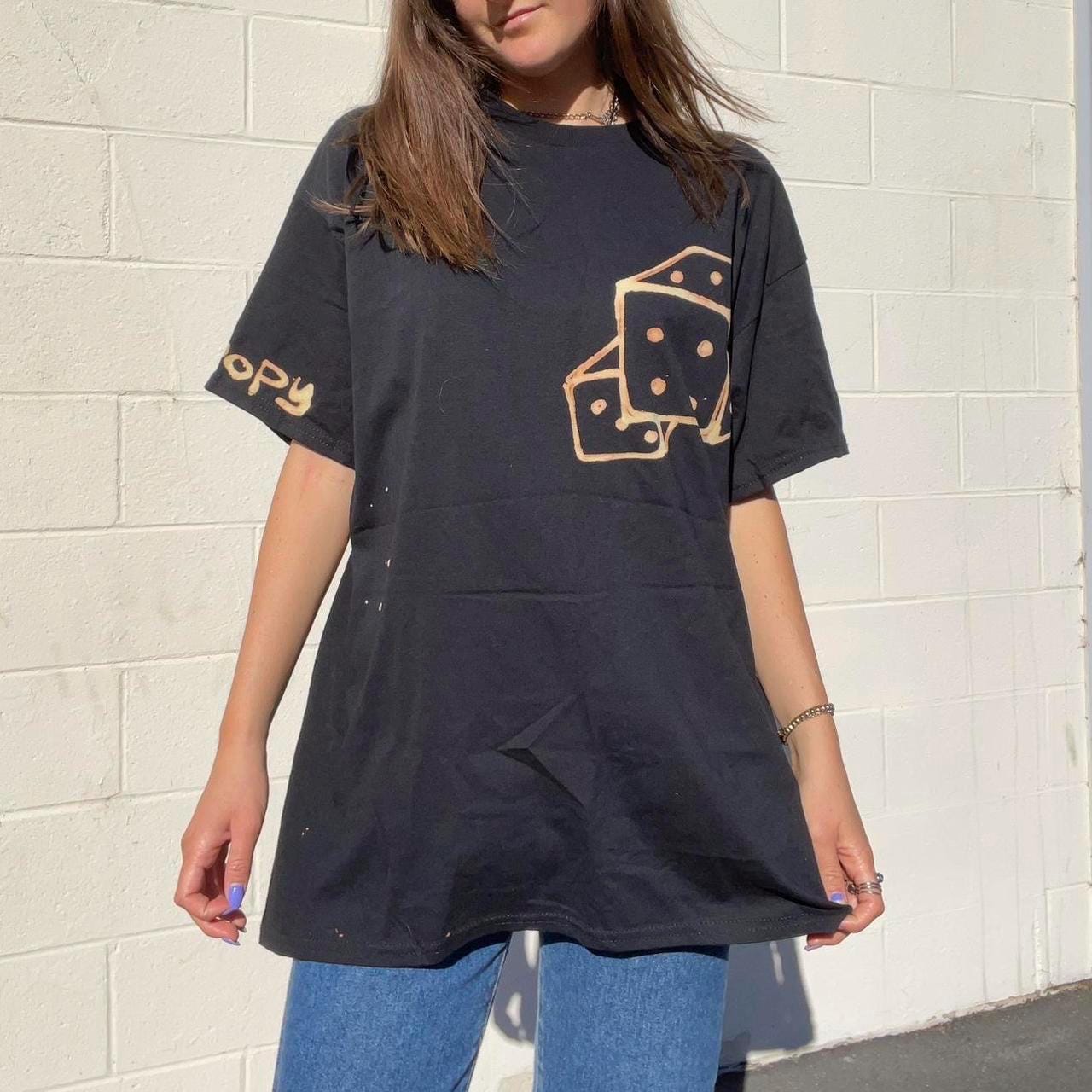 Trippy dice oversized tee