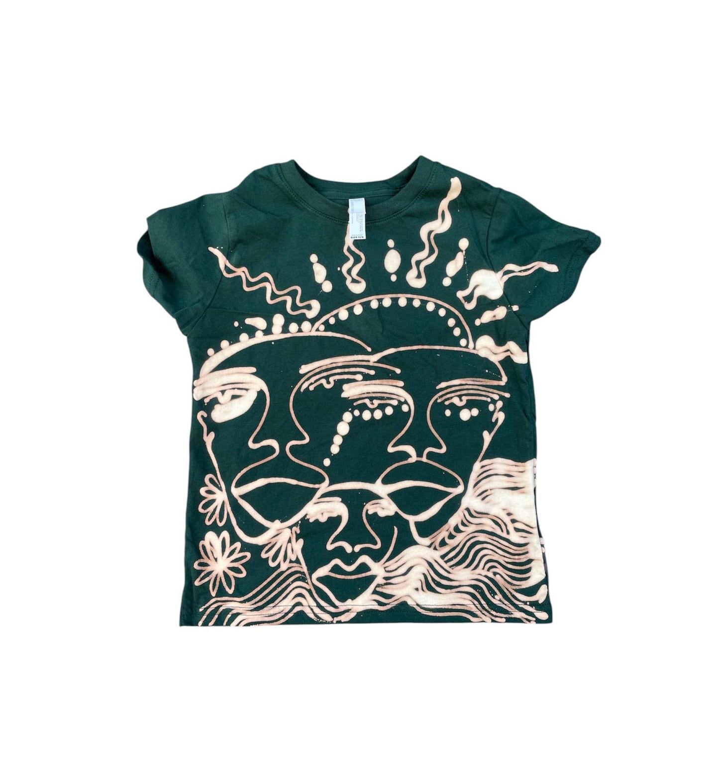 Ocean vibes faces baby tee