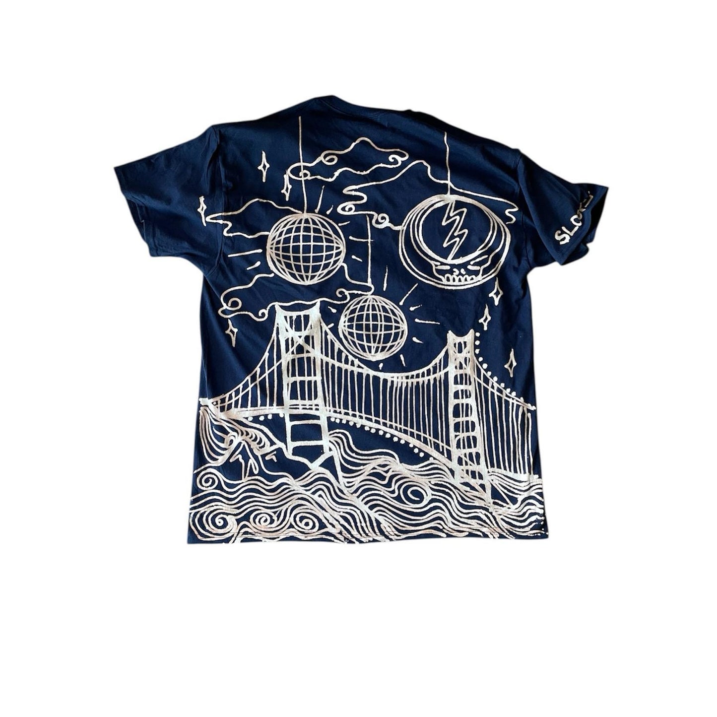 San Fransisco golden gate Grateful Dead graphic disco festival tee