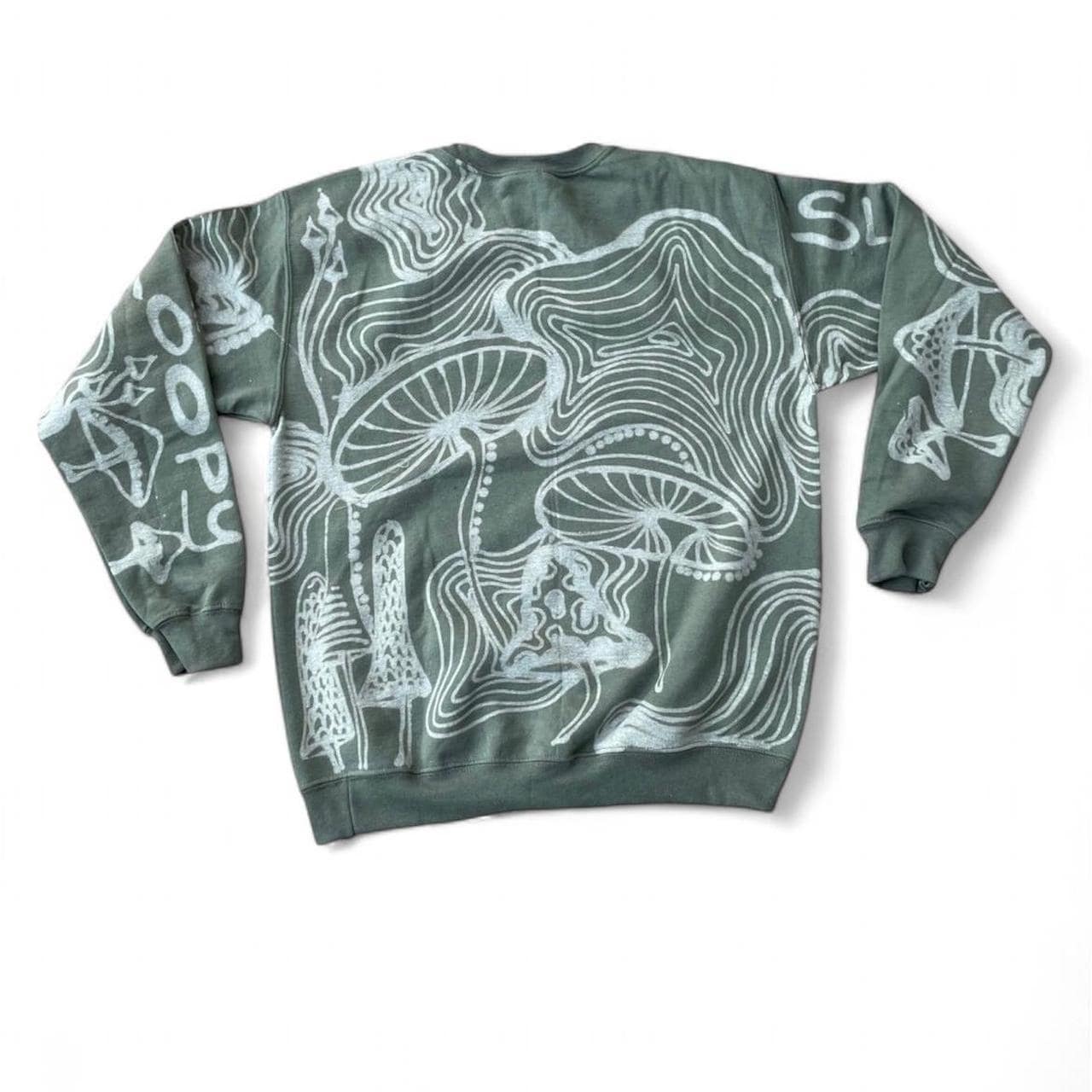 .Mushroom spiral stripe Crewneck sweatshirt