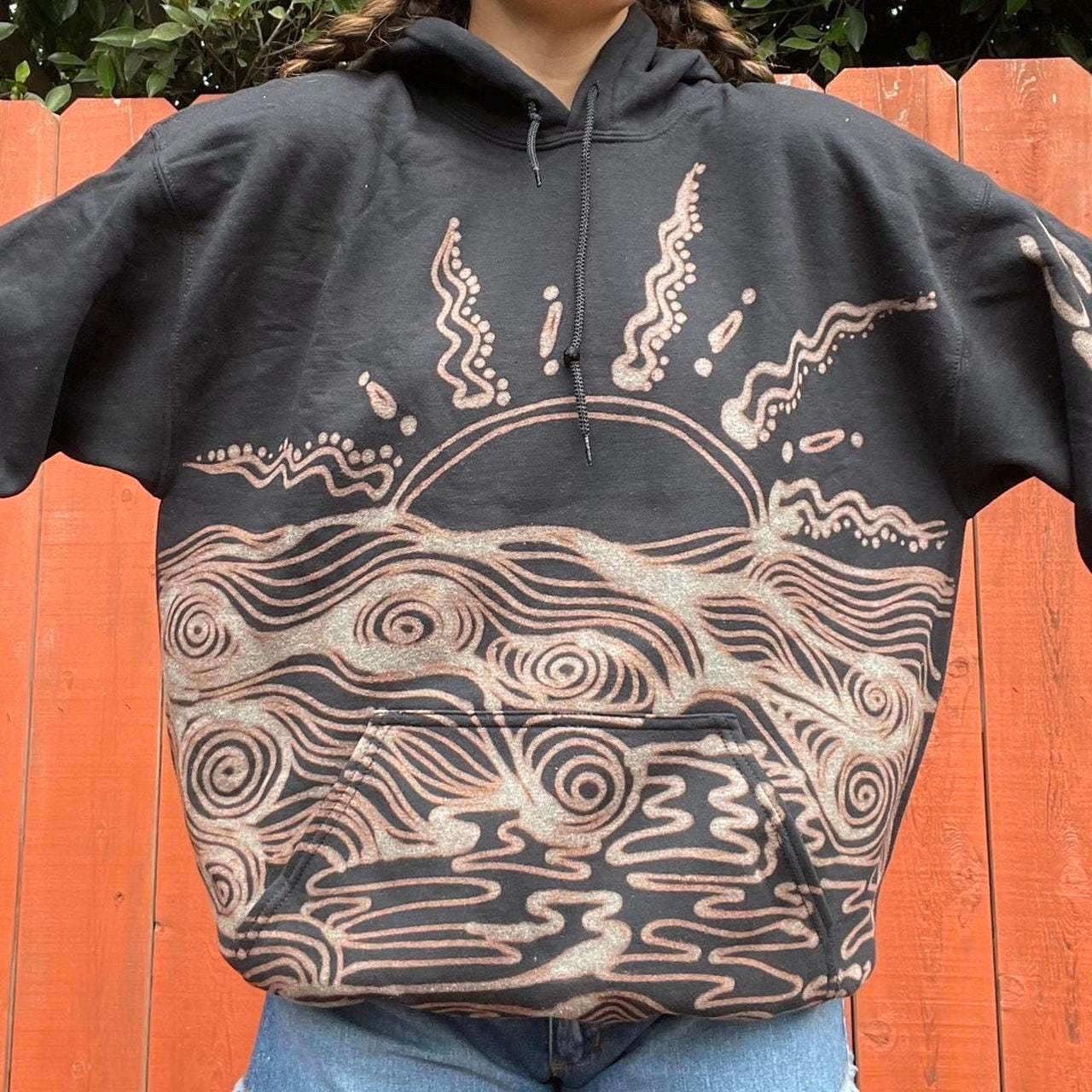 Psychedelic ocean sunset hoodie