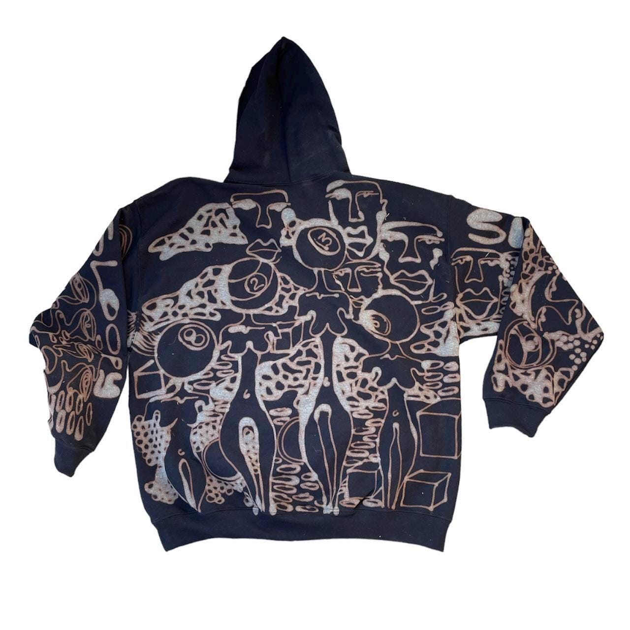 Pool heads abstract hoodie