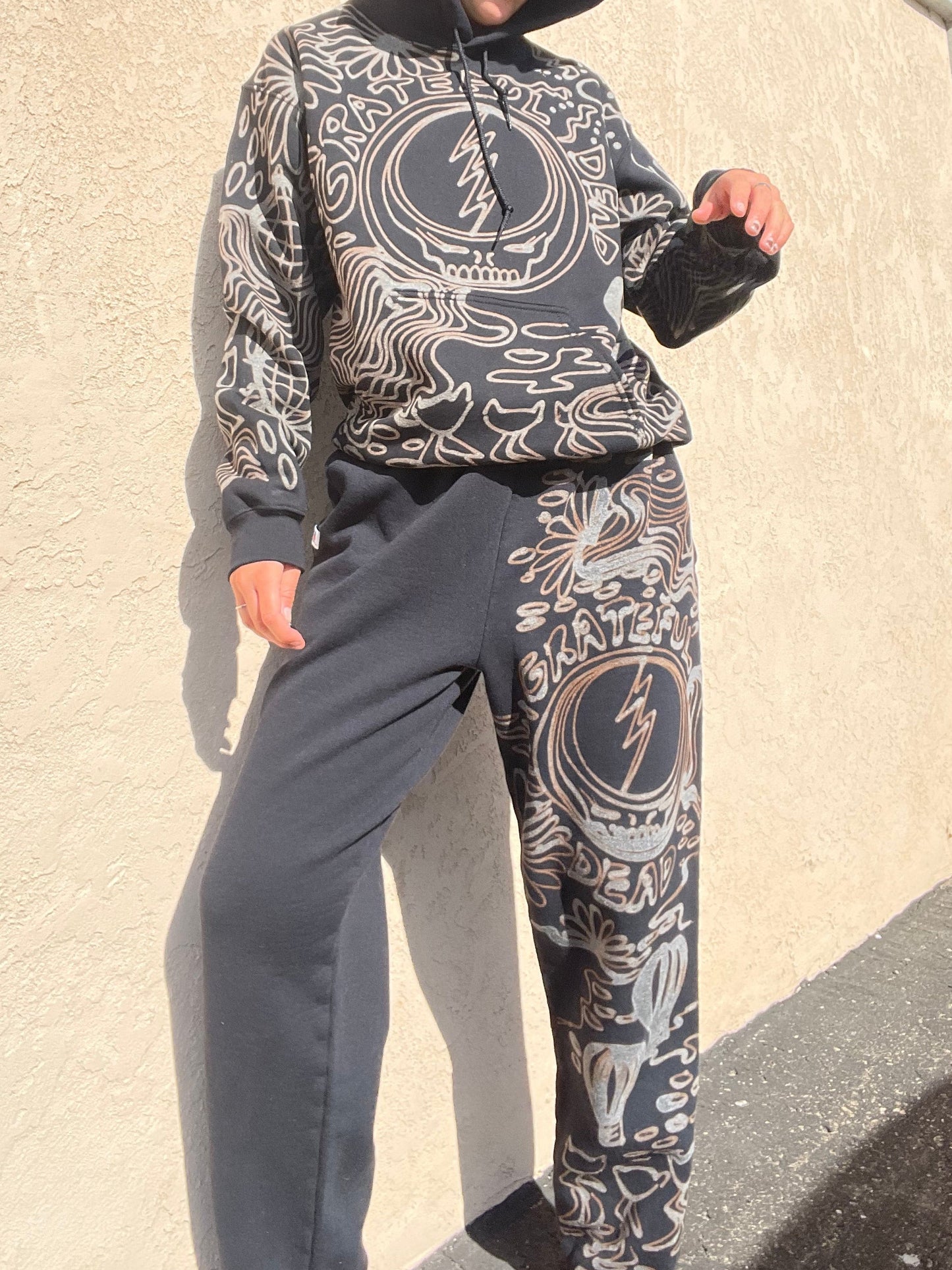 .Grateful Dead hoodie sweatsuit