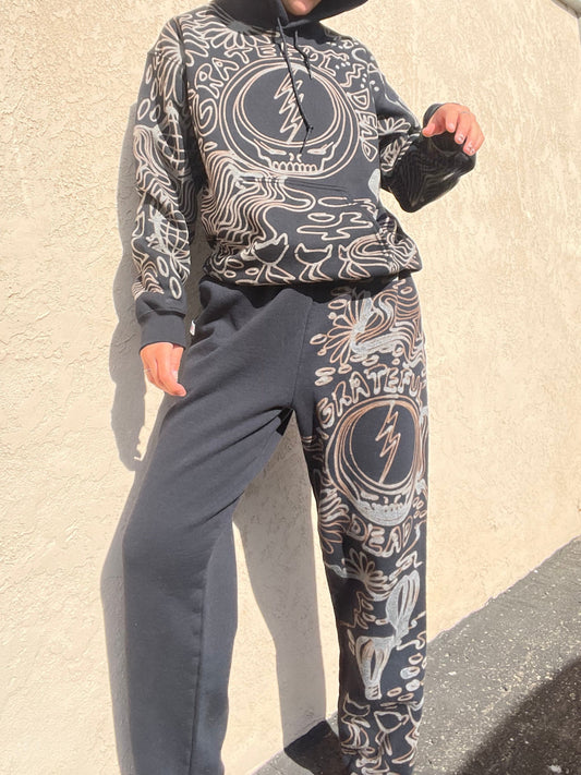.Grateful Dead hoodie sweatsuit