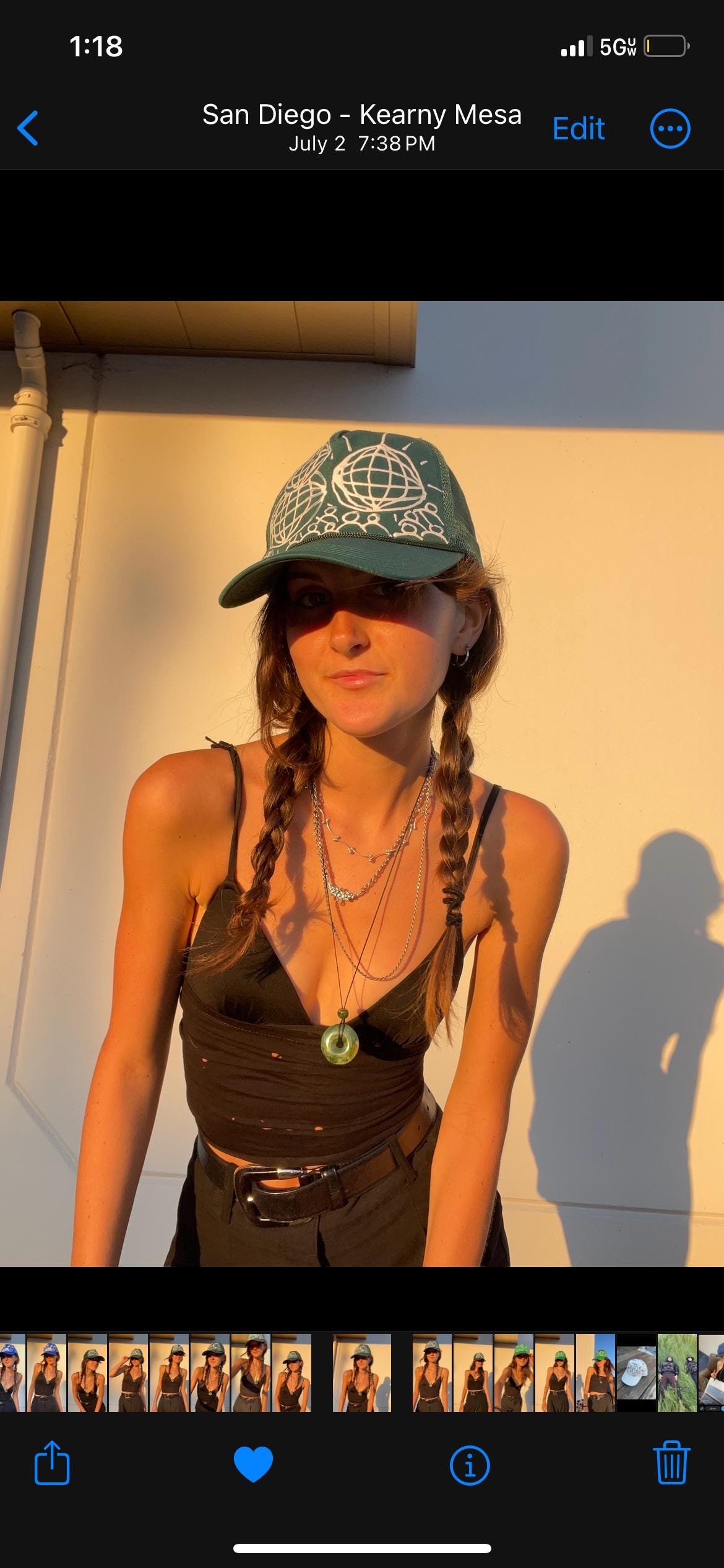 handpainted graphic faces, waves, and abstract pattern trucker festival hats