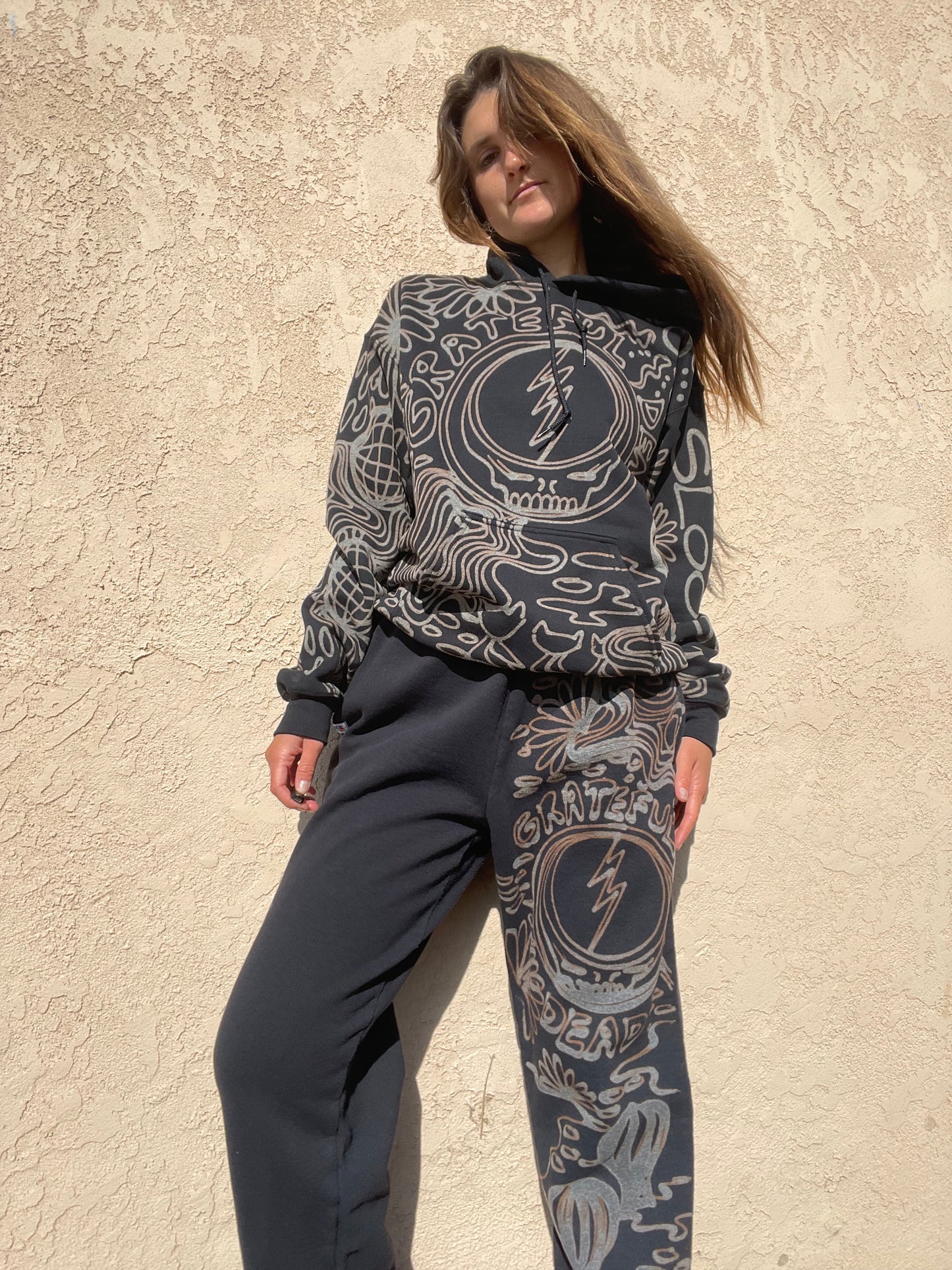 .Grateful Dead hoodie sweatsuit