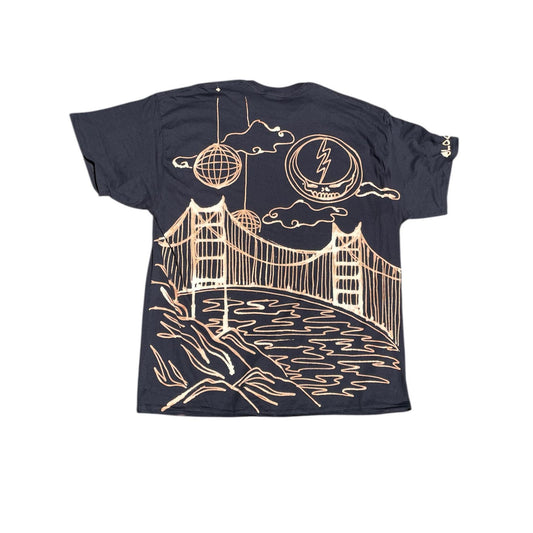 San Fransisco golden gate Grateful Dead graphic disco festival tee