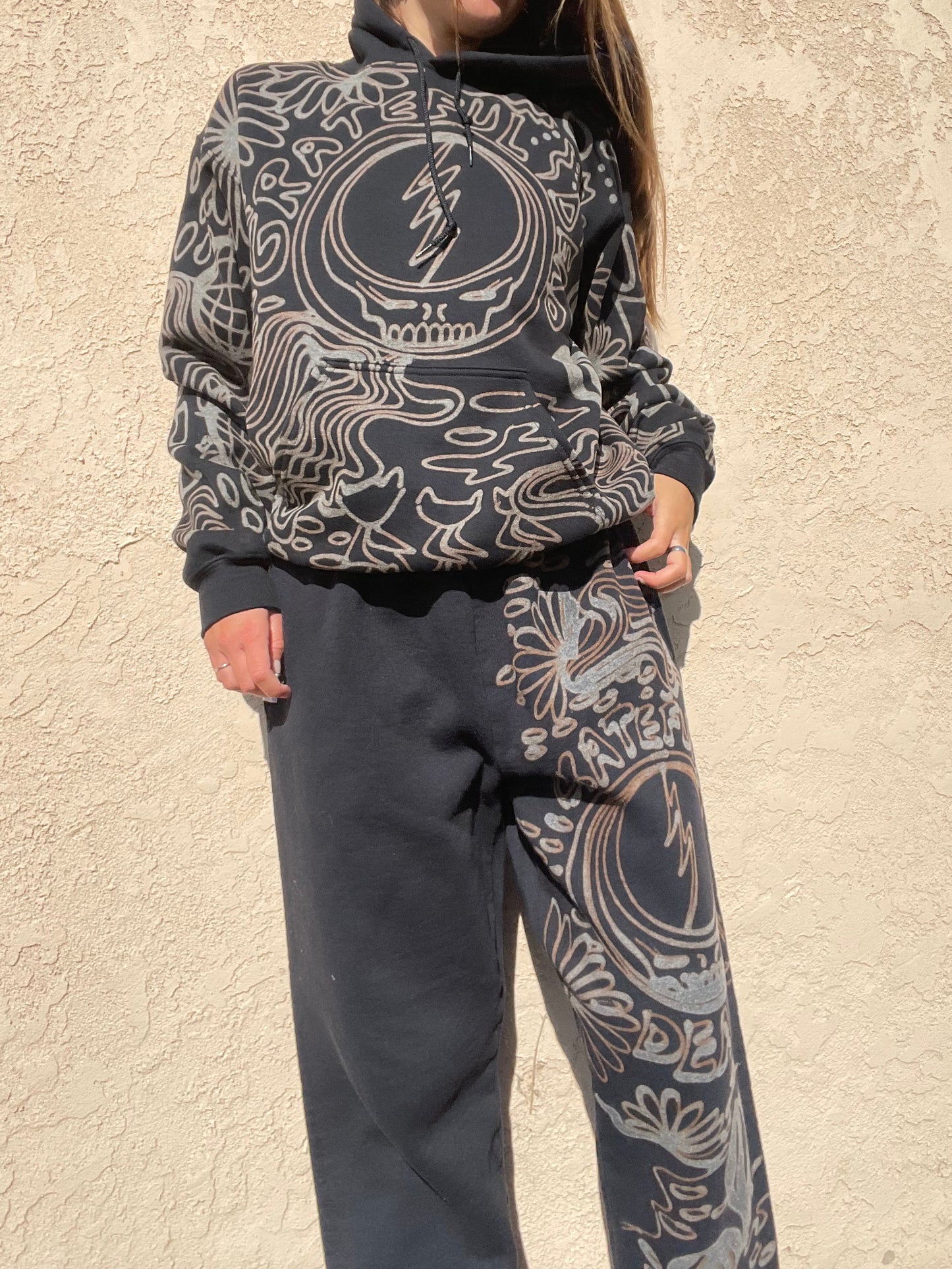 .Grateful Dead hoodie sweatsuit
