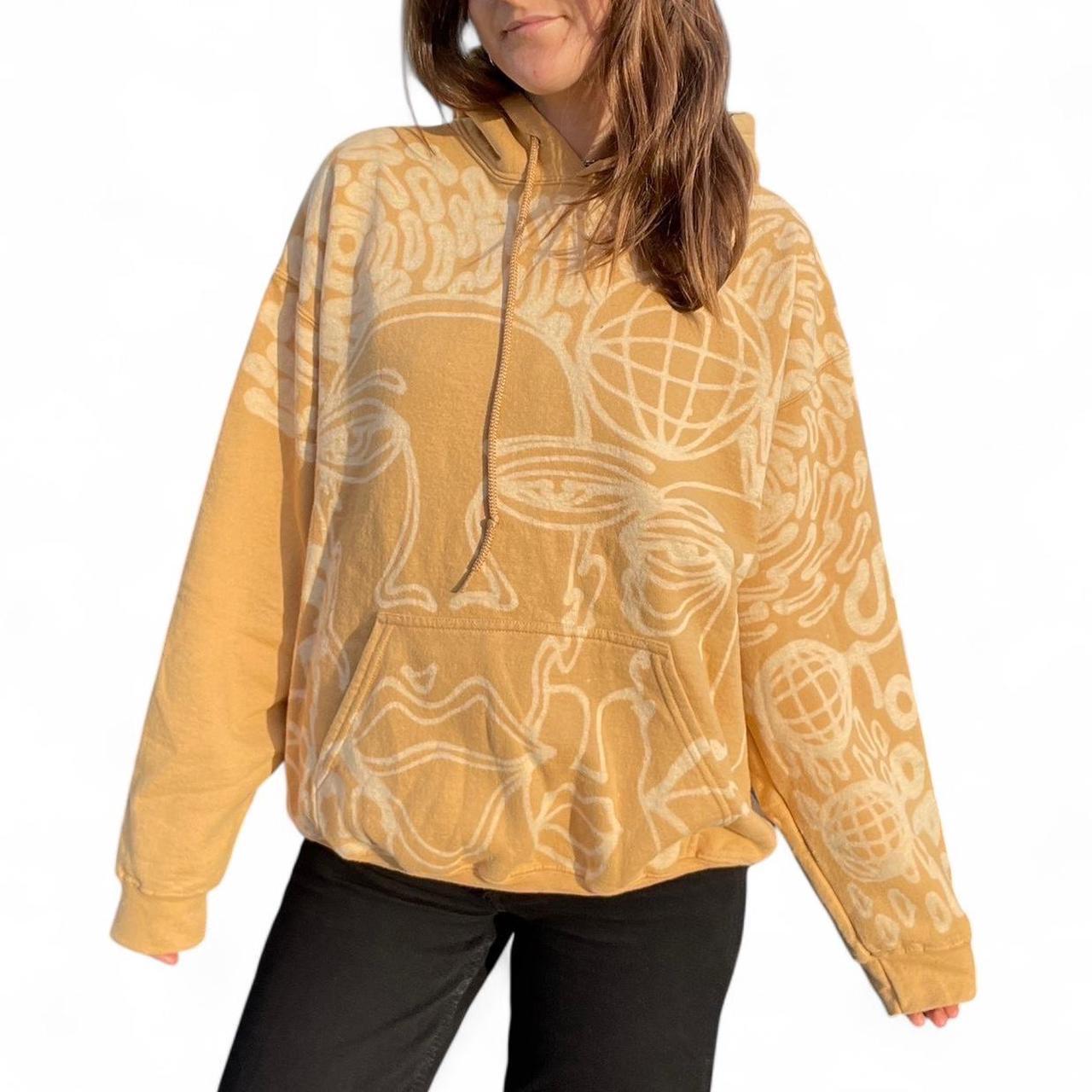 Golden disco faces hoodie