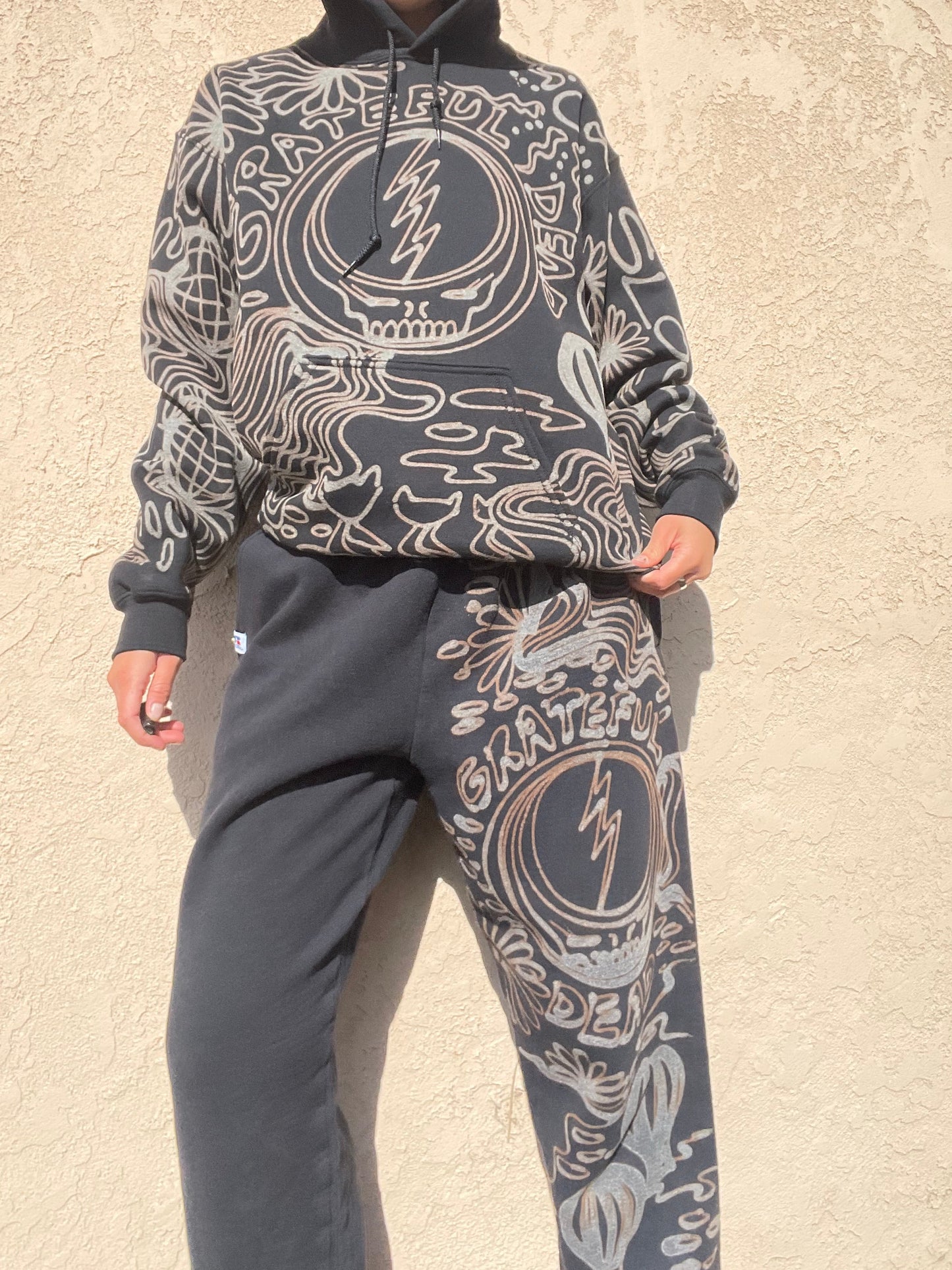 .Grateful Dead hoodie sweatsuit