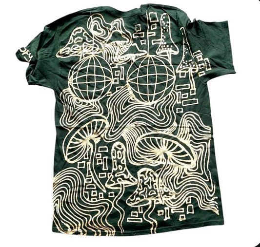 Psychedelic rave graphic tee