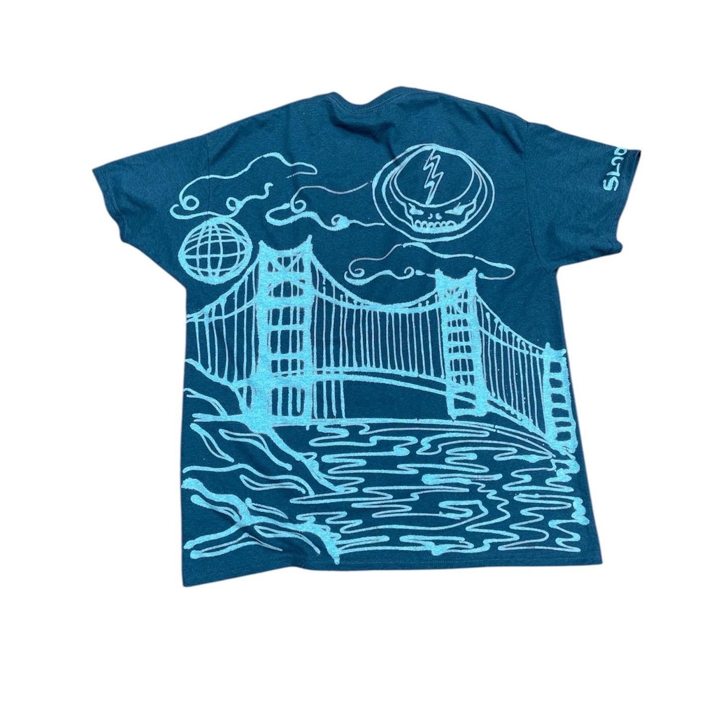 Handpainted San Fransisco skyline graphic tee