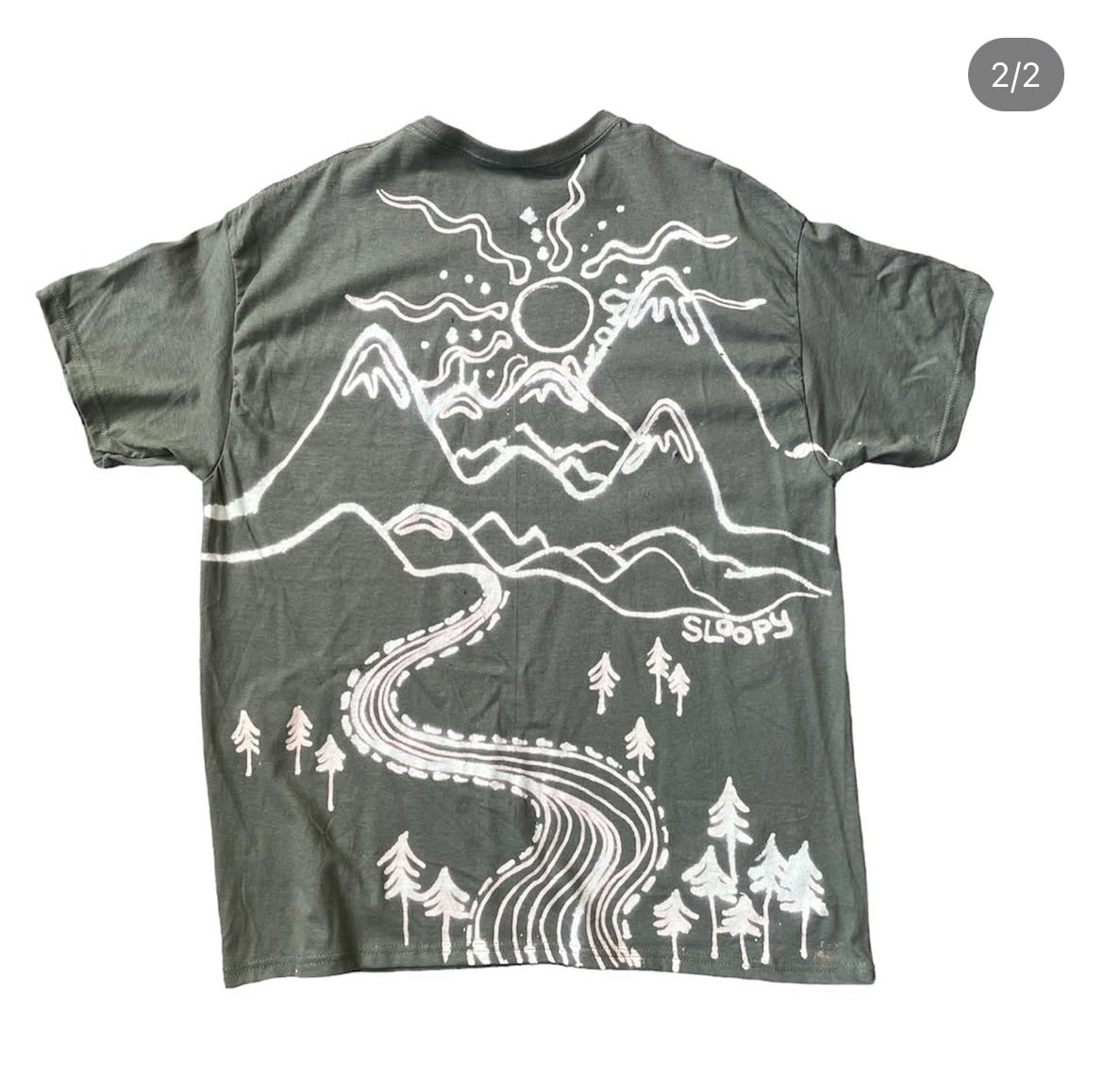 .Celestial sun moon Mountains tee