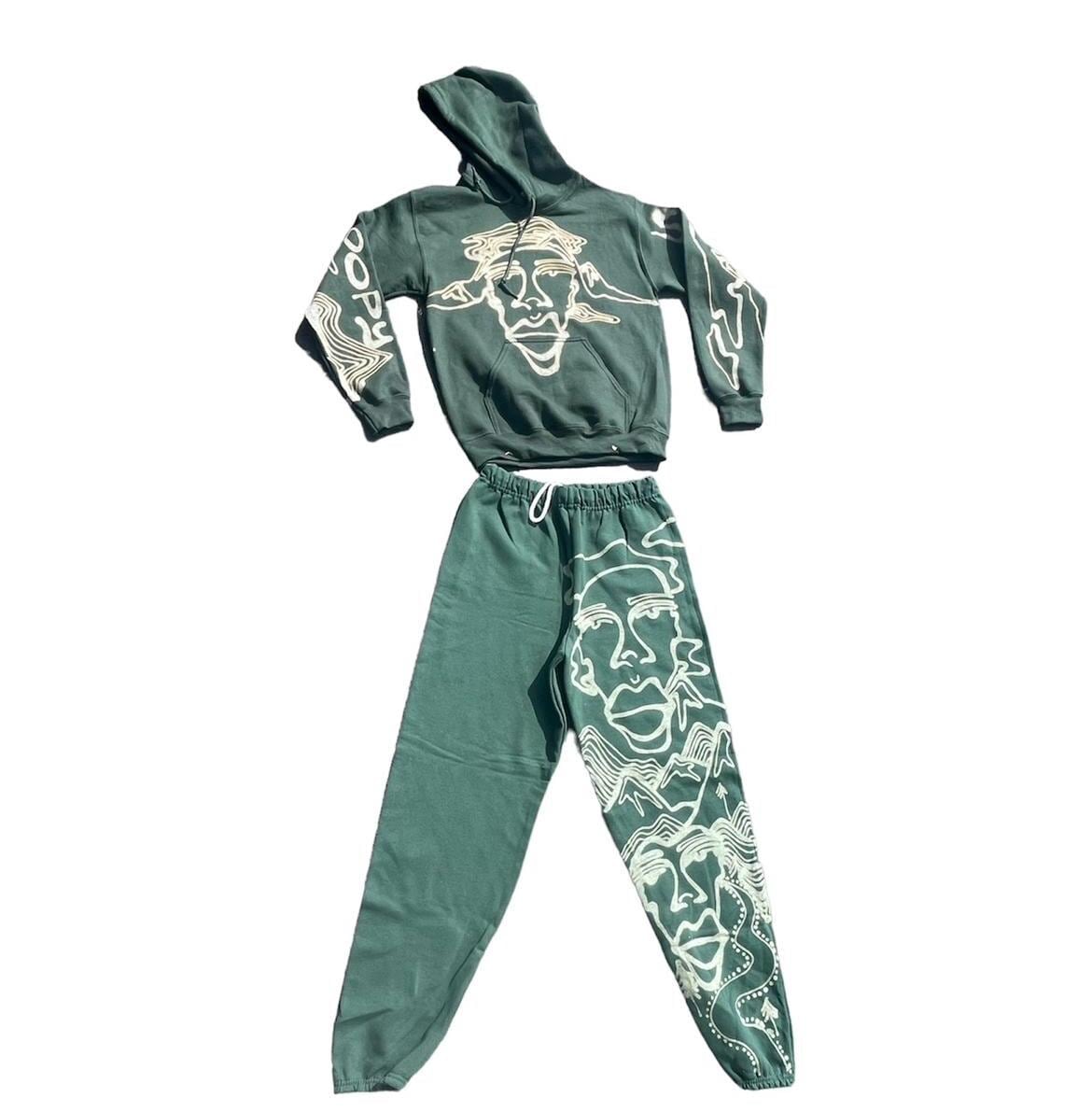 Psychedelic disco hoodie/sweatsuit