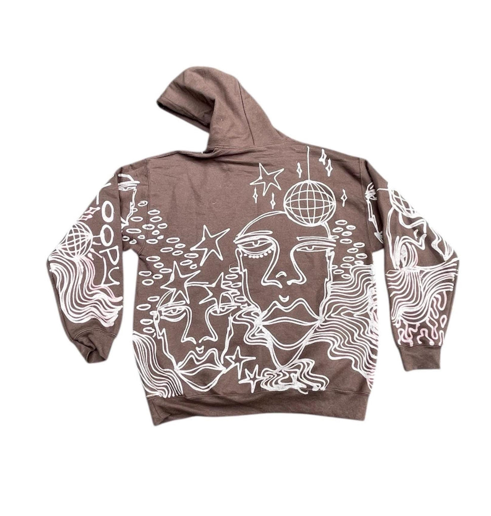 .Star faces hoodie
