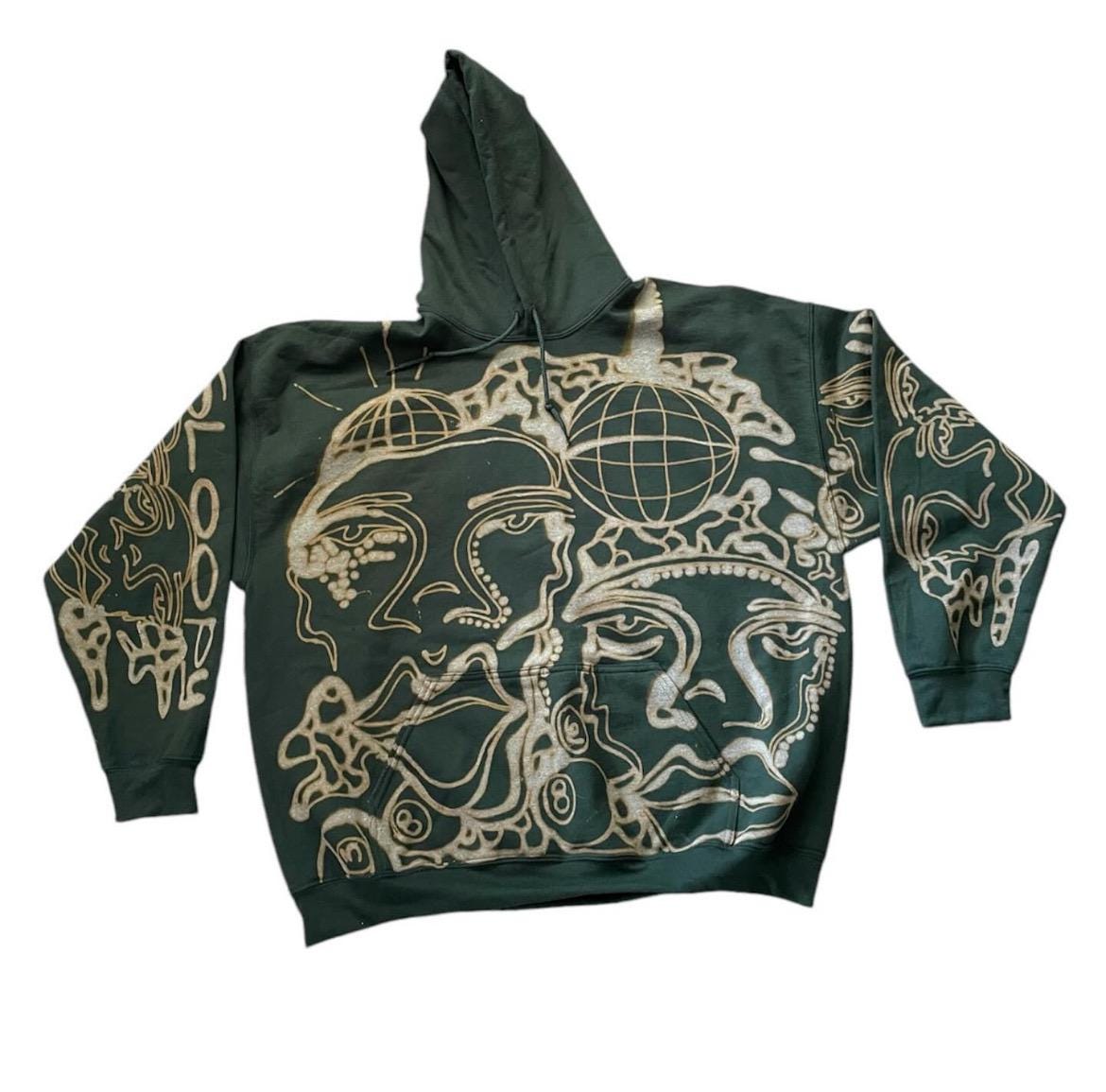 Funky faces and disco crewneck sweatshirt