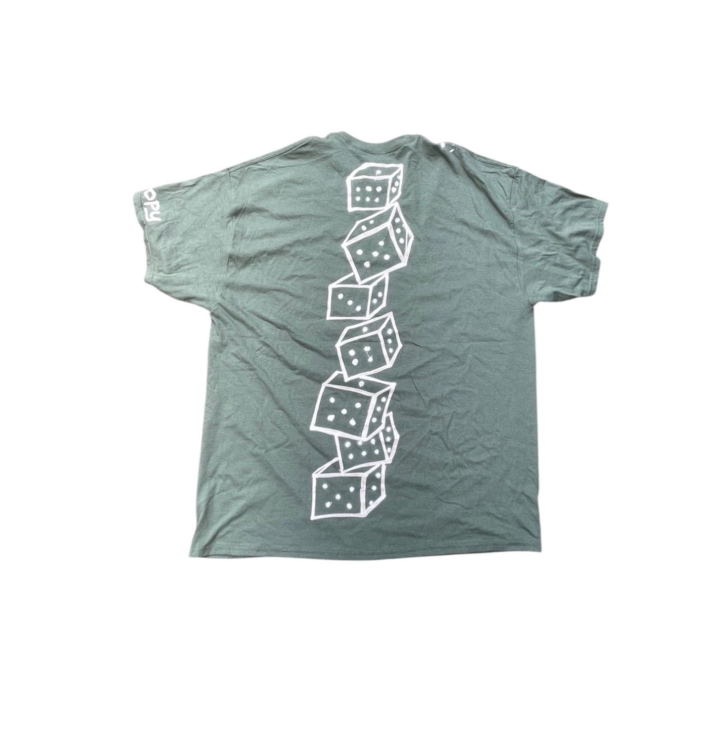 Trippy dice oversized tee