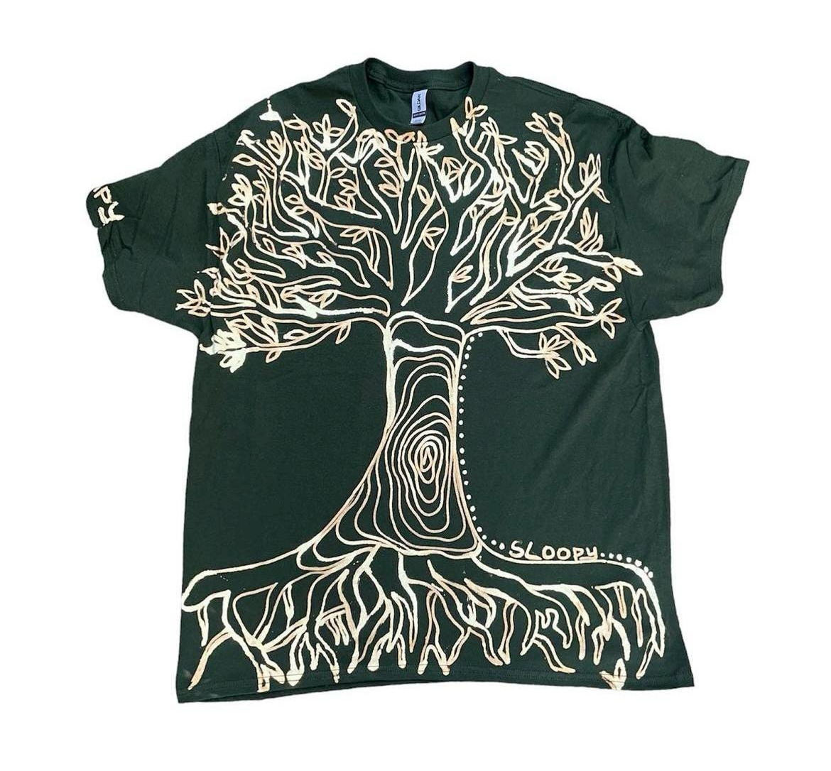 Tree of life and psychedelic sunset tee