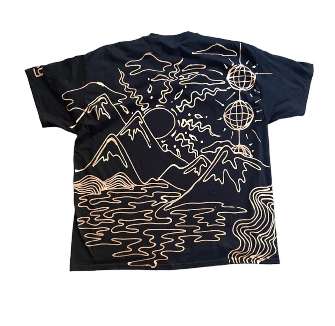 .Celestial sun moon Mountains tee