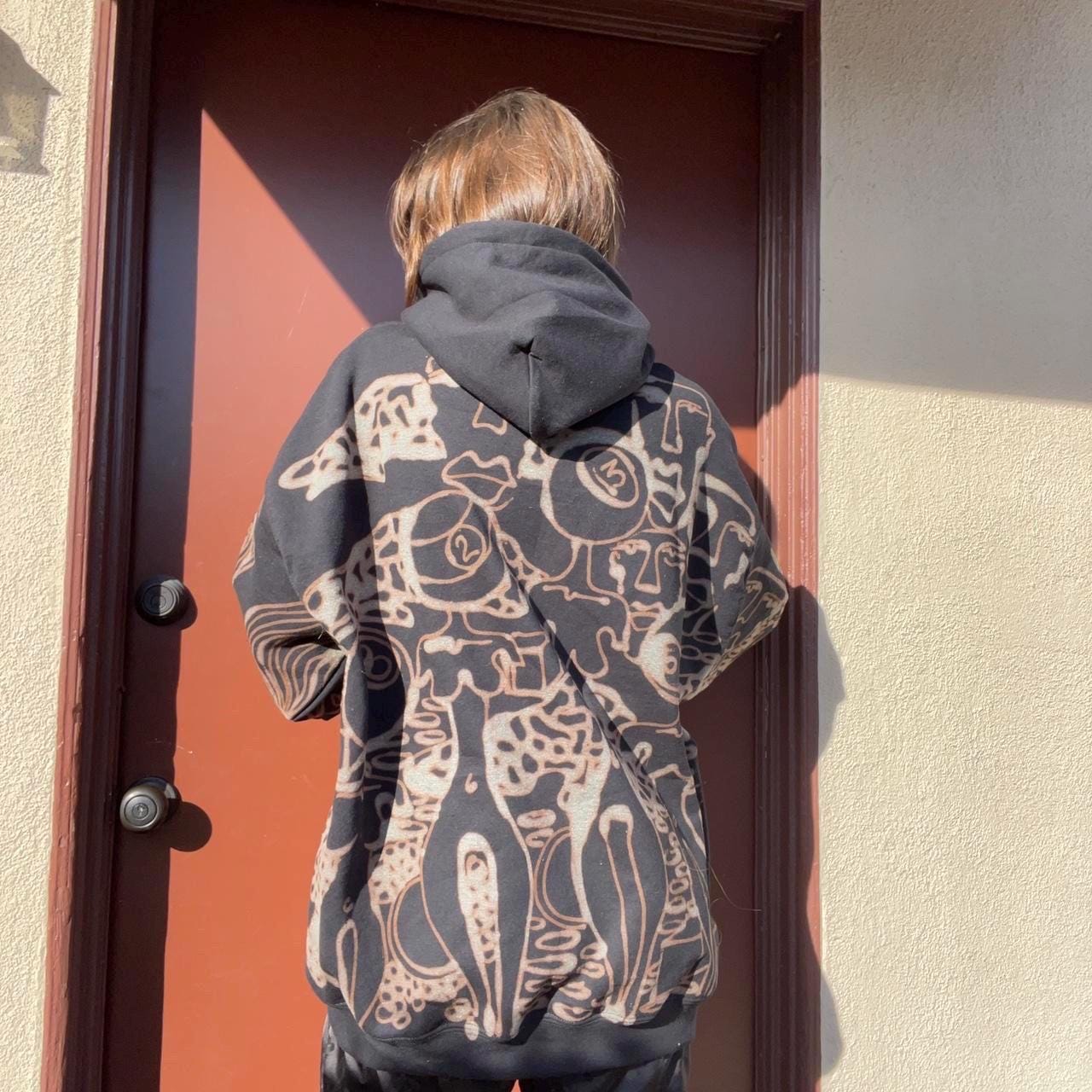 Pool heads abstract hoodie