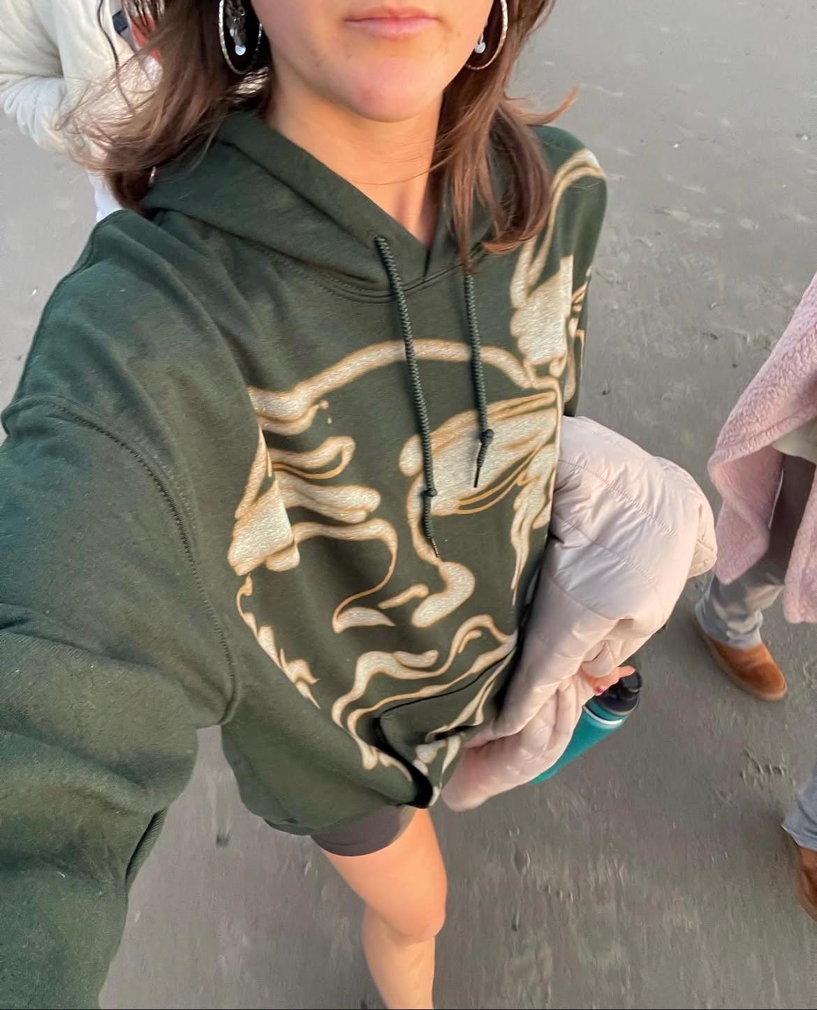 Street style faces hoodie