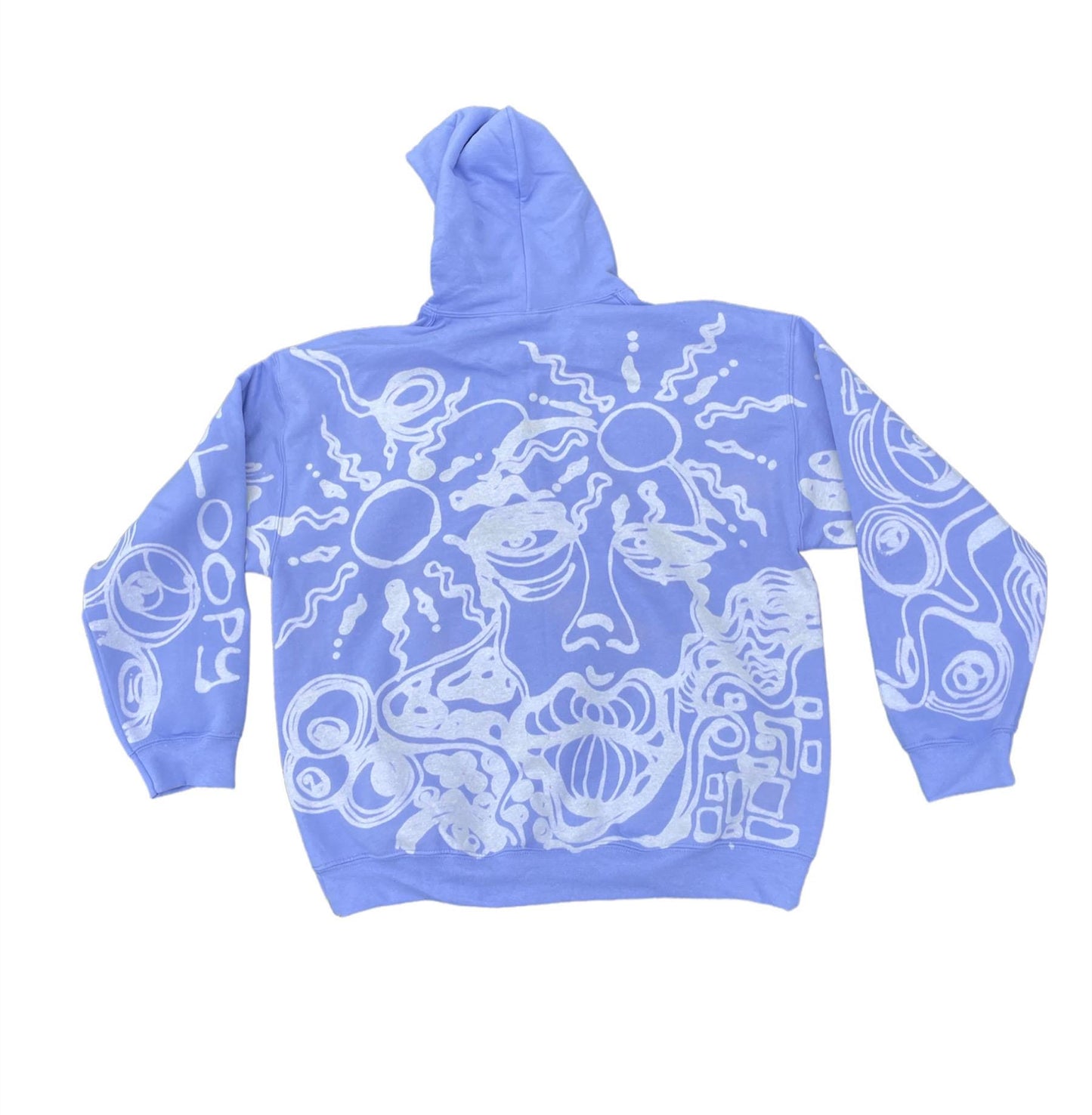 .Abstract all over print hoodie