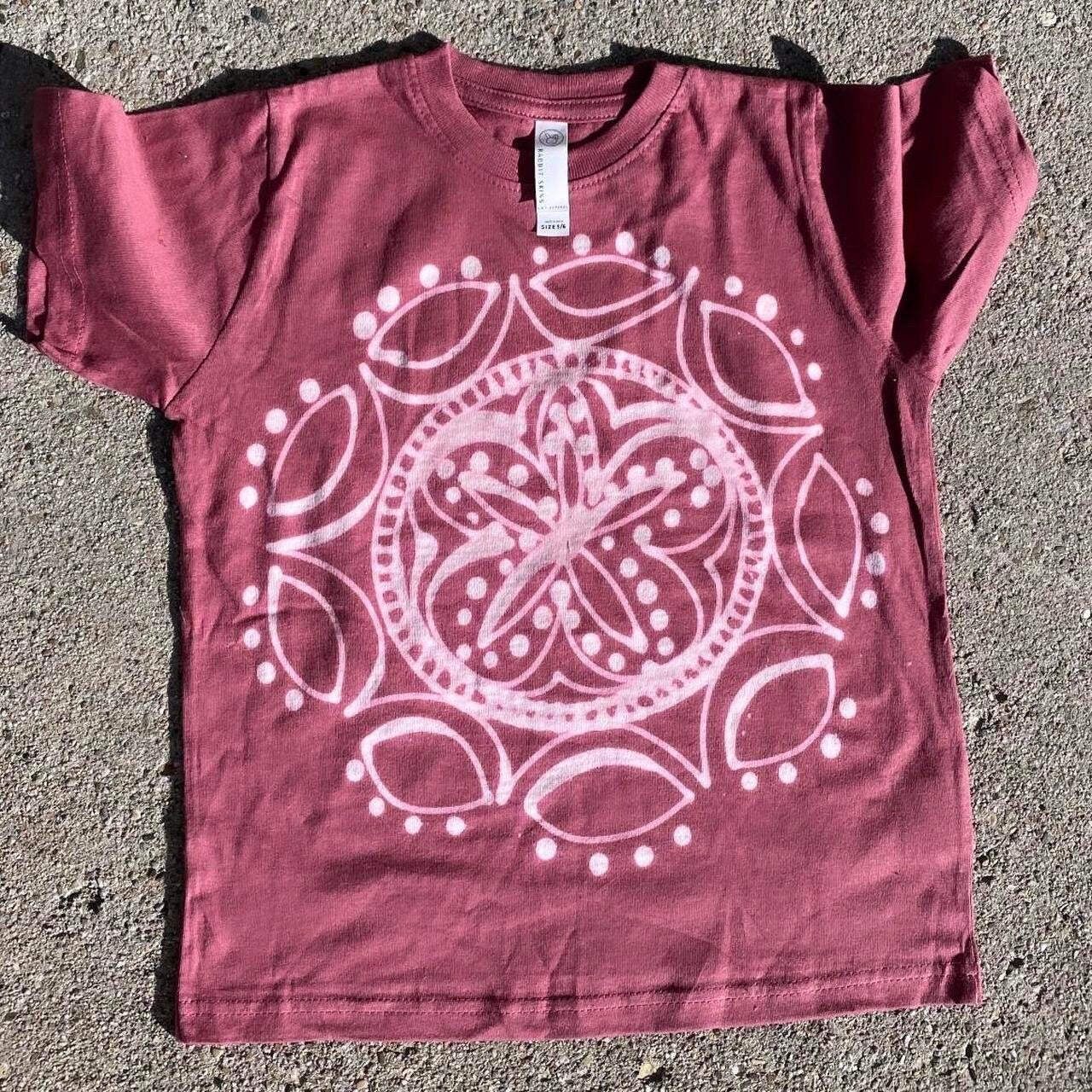 Handmade mandala baby tee