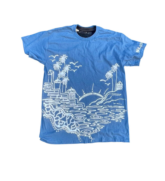 Ocean cliff skyline tee