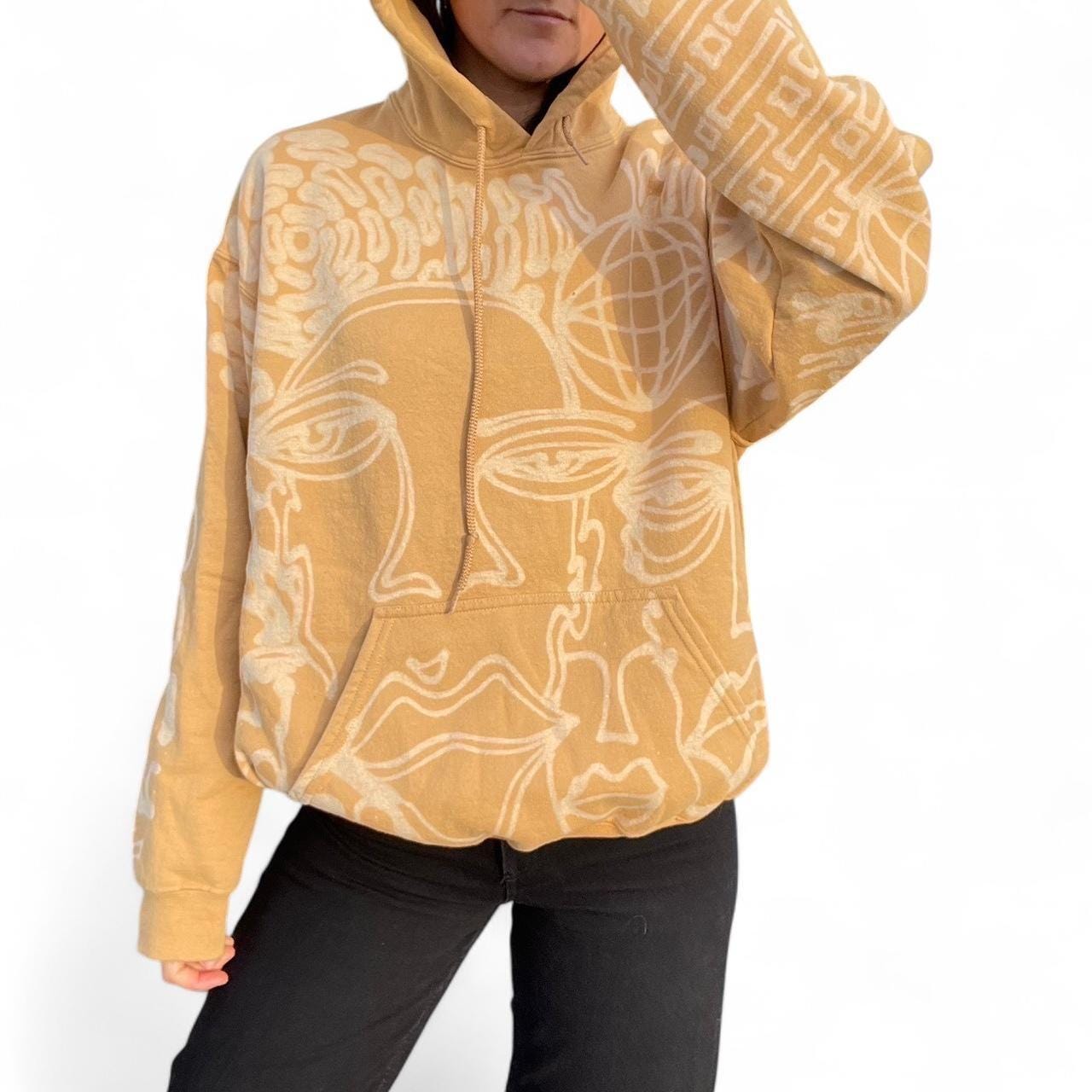 Golden disco faces hoodie