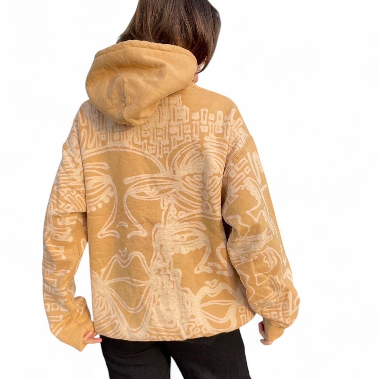 Golden disco faces hoodie