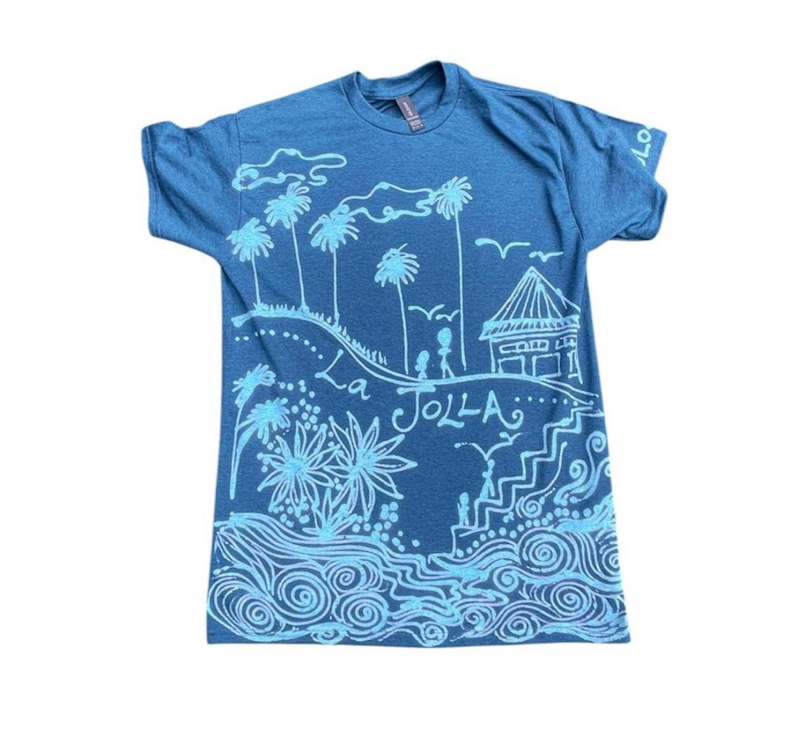Ocean cliff skyline tee