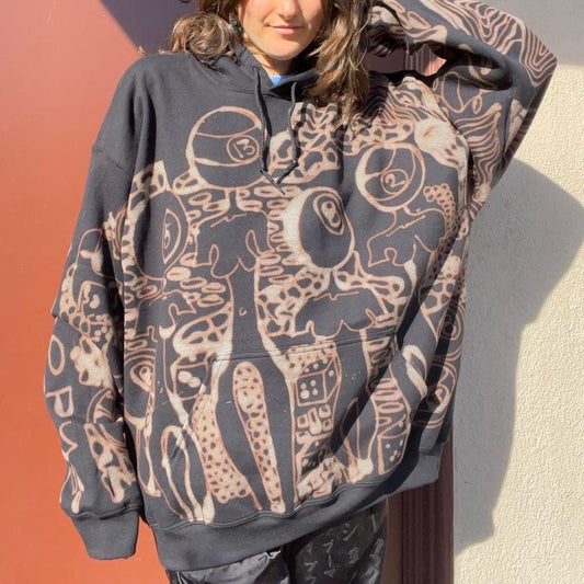 Pool heads abstract hoodie