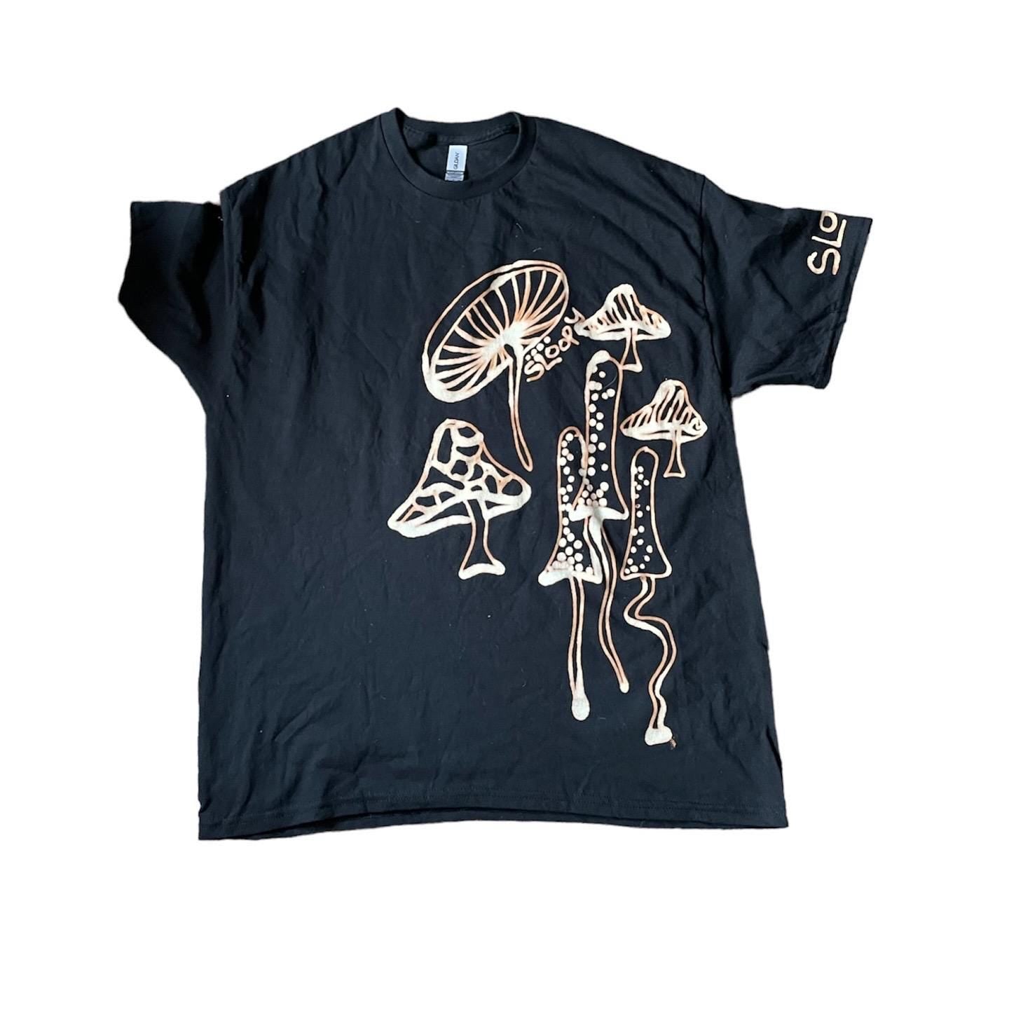 Oversized handpainted mushroom graphic tee