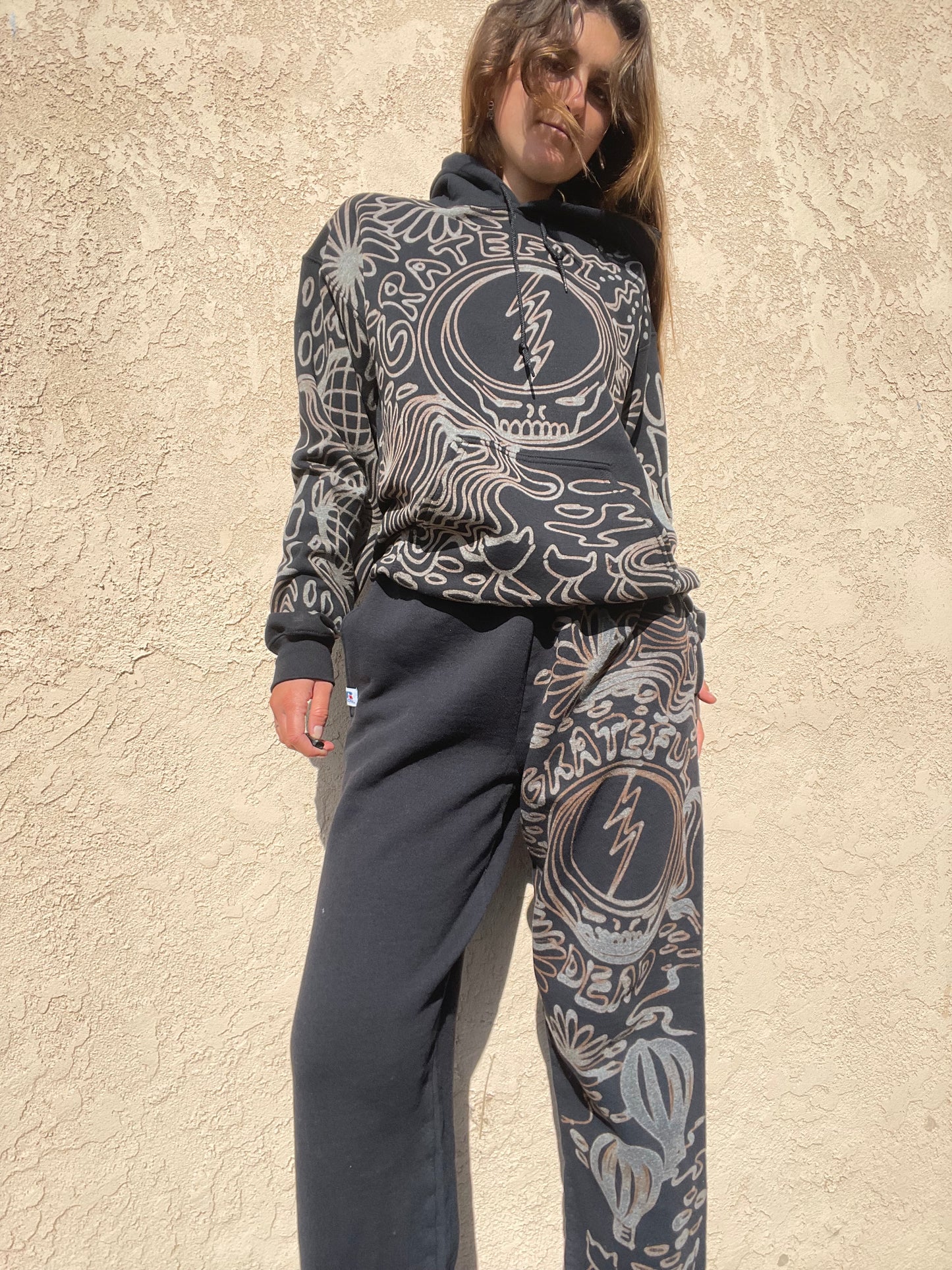 .Grateful Dead hoodie sweatsuit