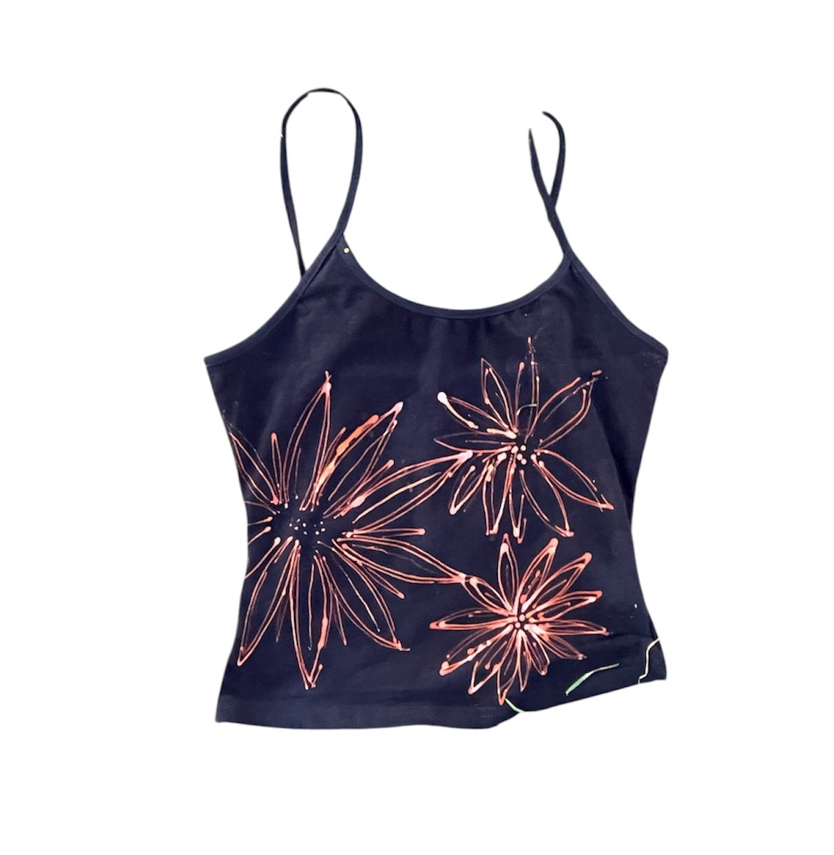 .Simple floral pointed tank