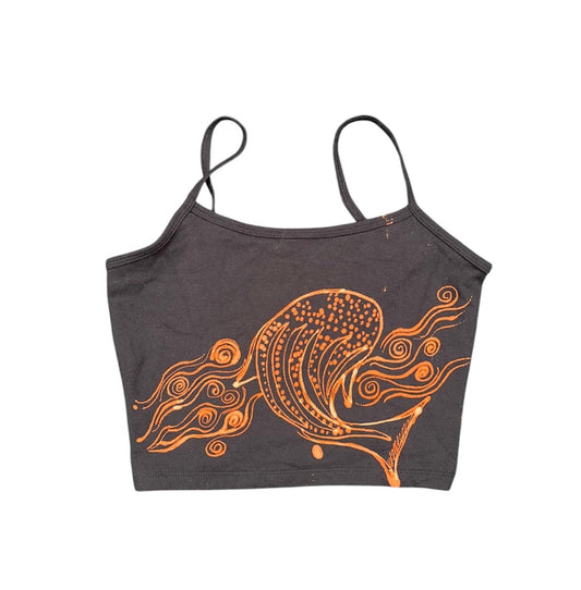 .funky Whale shark crop tank