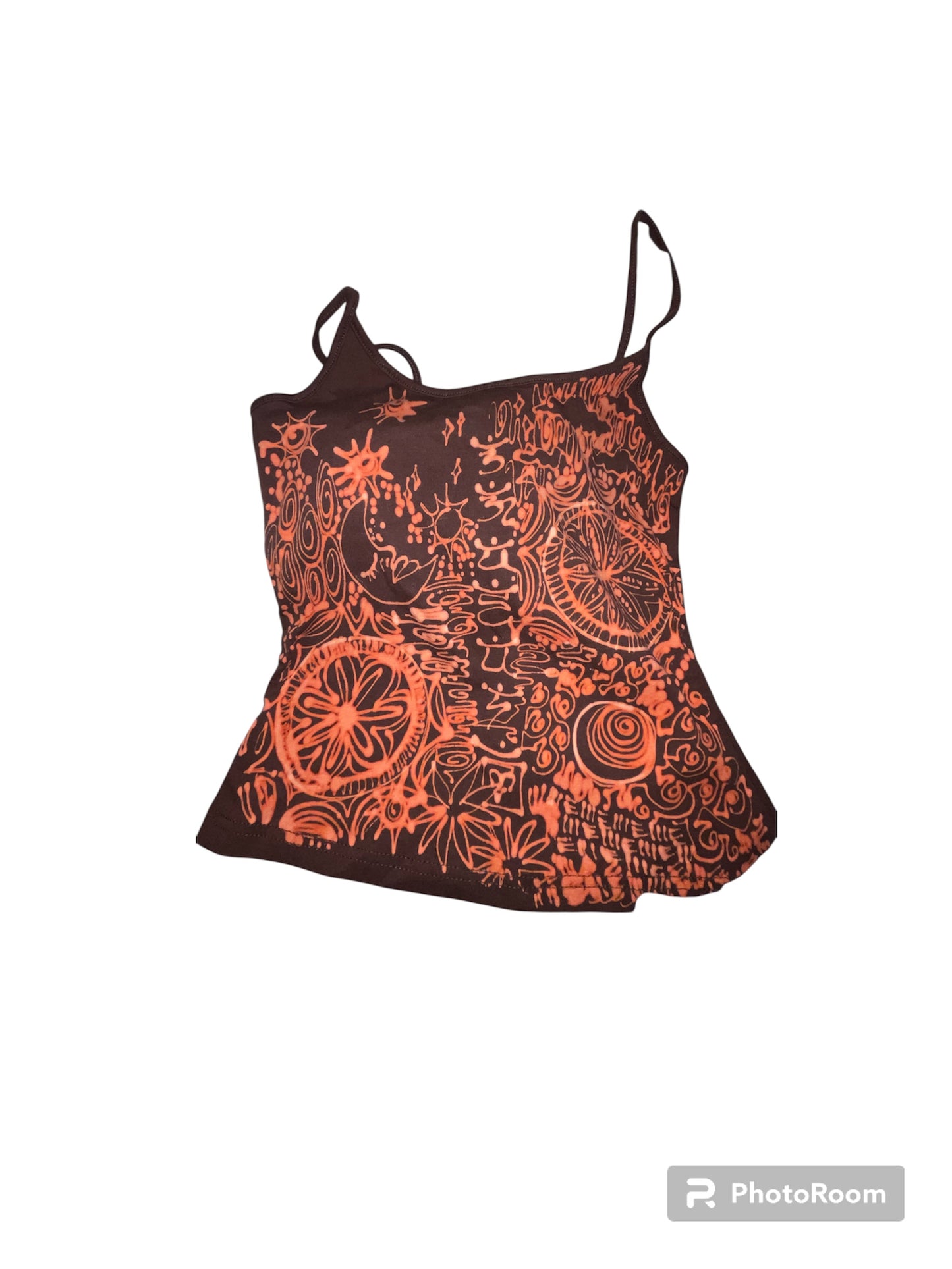 .Sun yogi mandala abstract tank