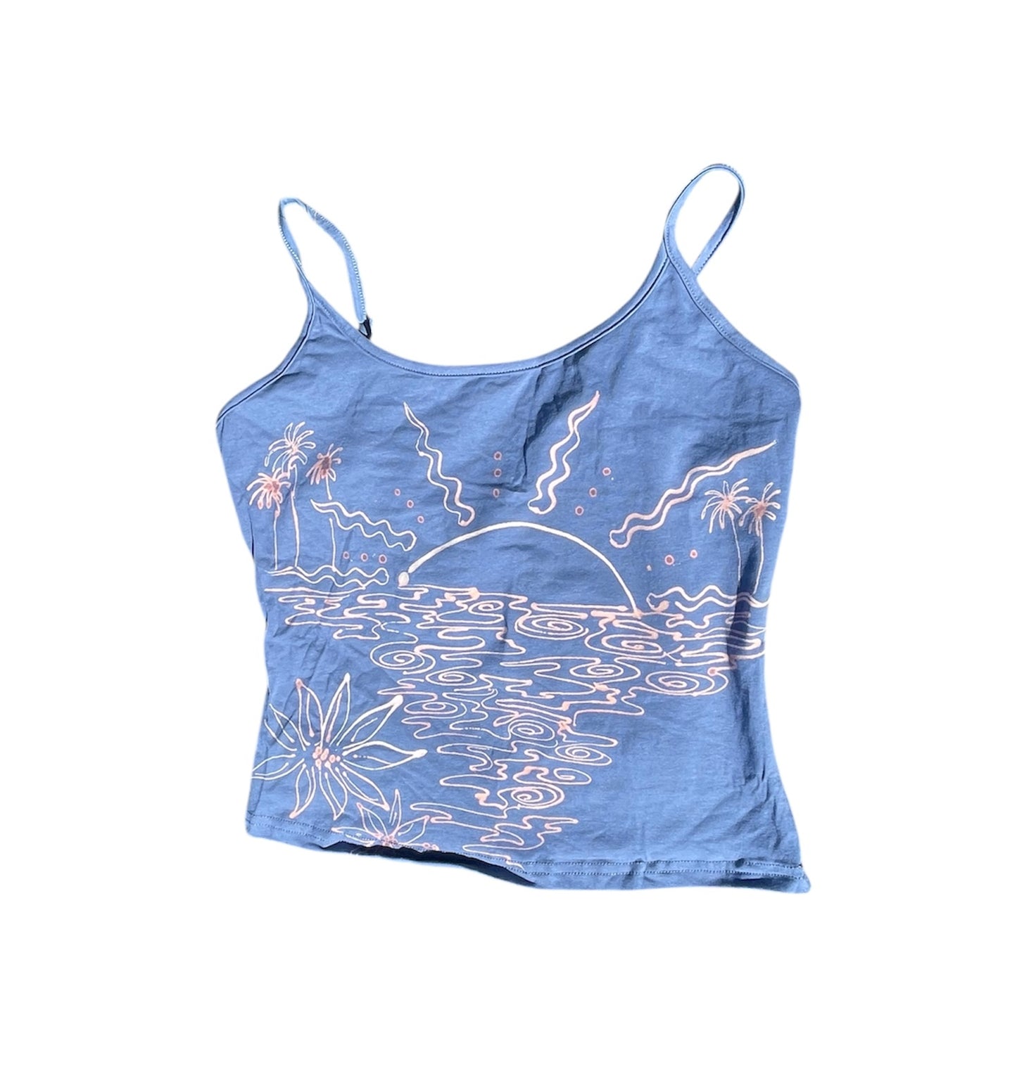 .Tropical sunset tank