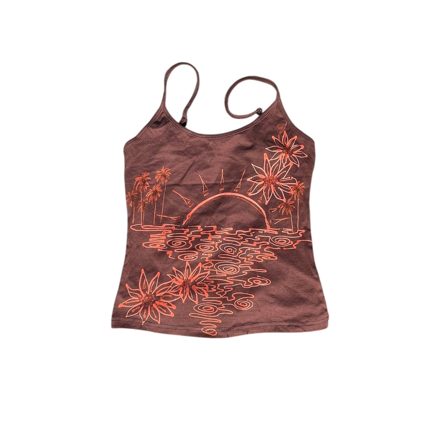 .Tropical sunset tank